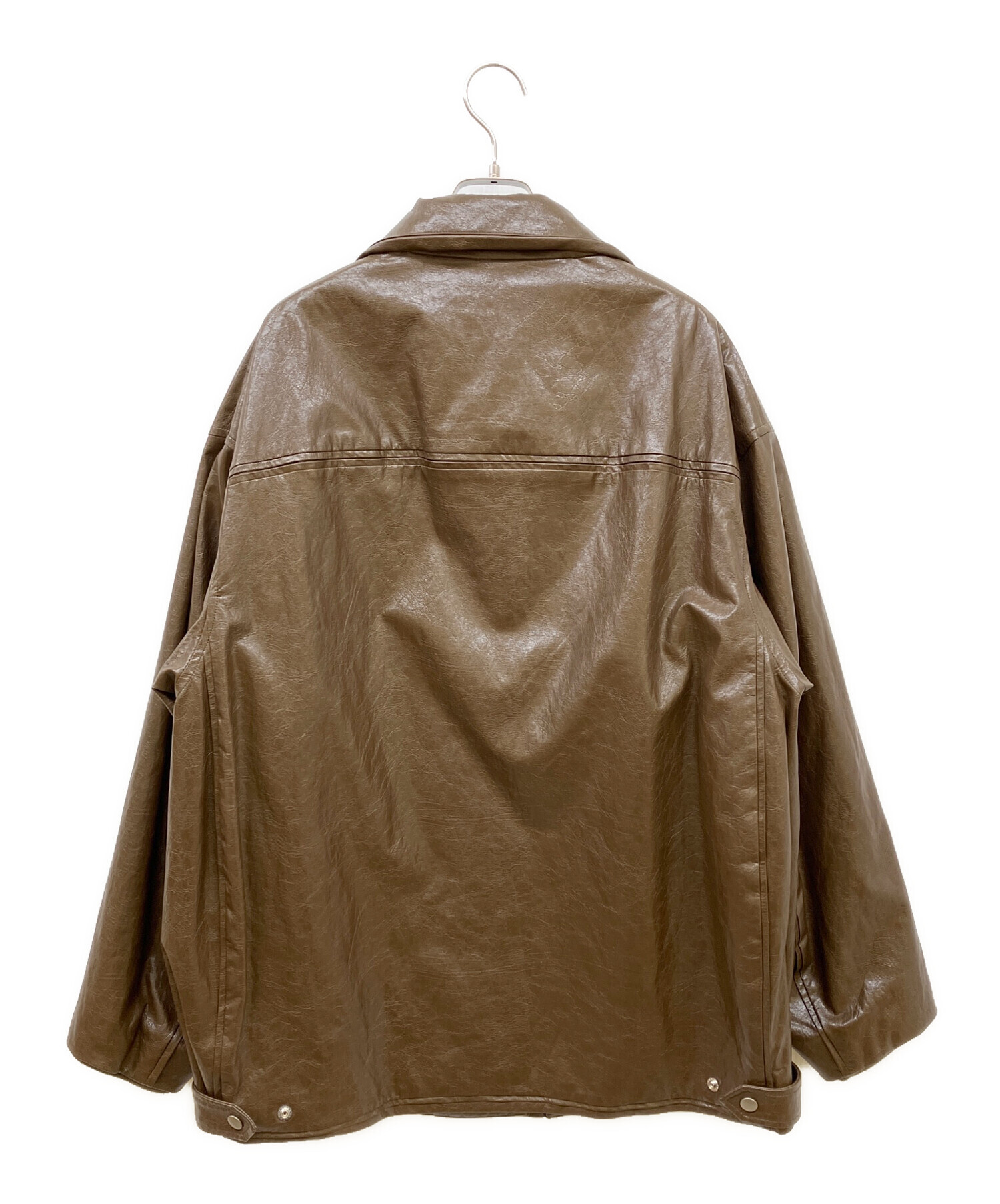 中古・古着通販】Ameri (アメリ) PASTING LIKE SYNTHETIC LEATHER