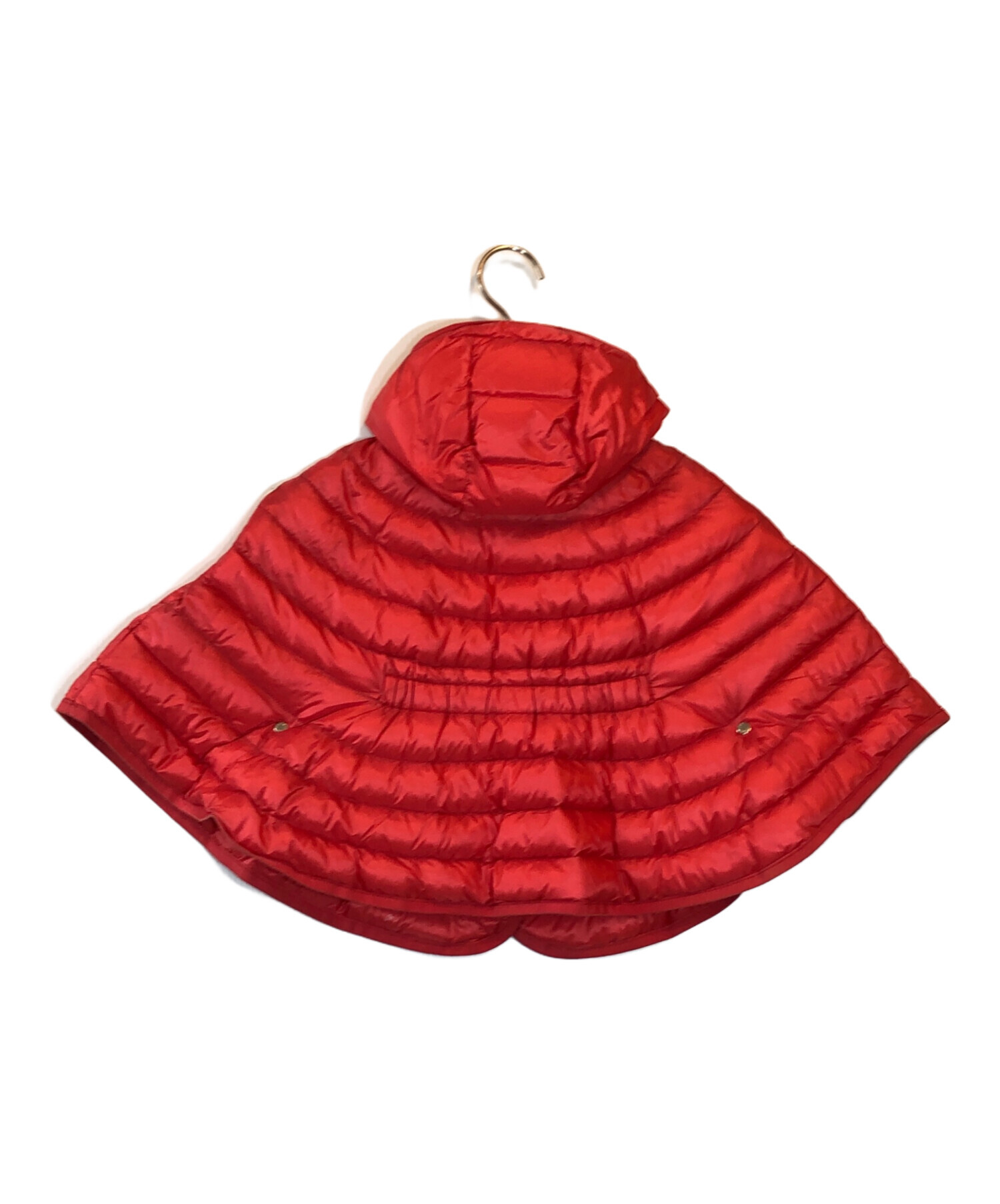 【1/12出品終了‼️】モンクレール　ポンチョ 中古・古着通販】MONCLER (モンクレール) ダウンポンチョ レッド