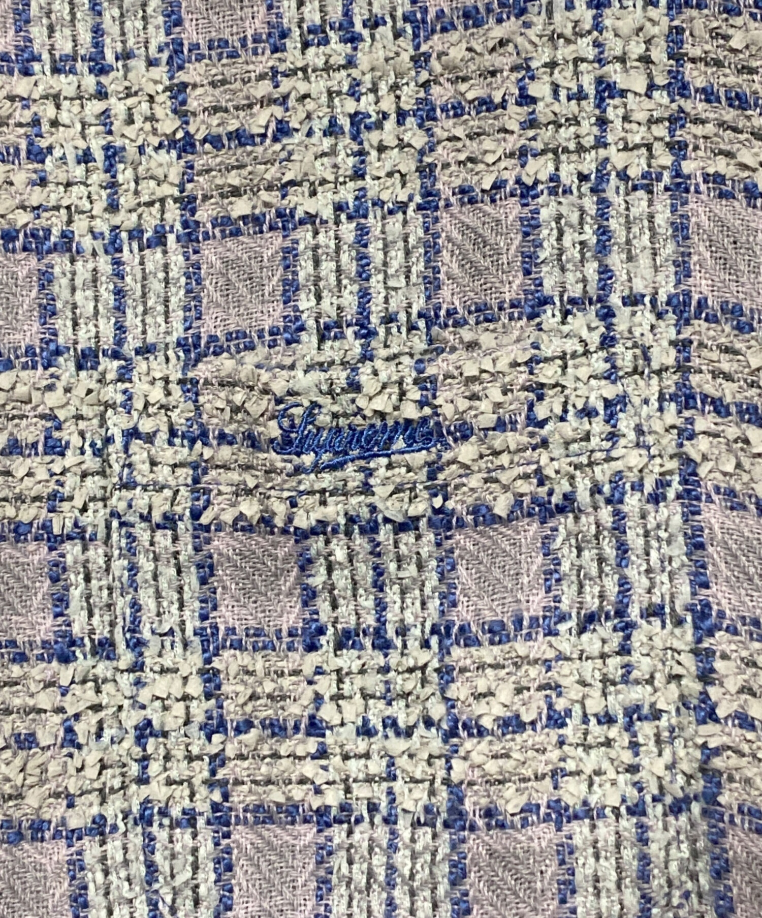 中古・古着通販】SUPREME (シュプリーム) Boucle Zip Up Shirt ブルー