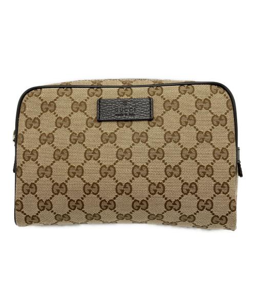 中古・古着通販】GUCCI (グッチ) GGキャンバスウエストバッグ ベージュ