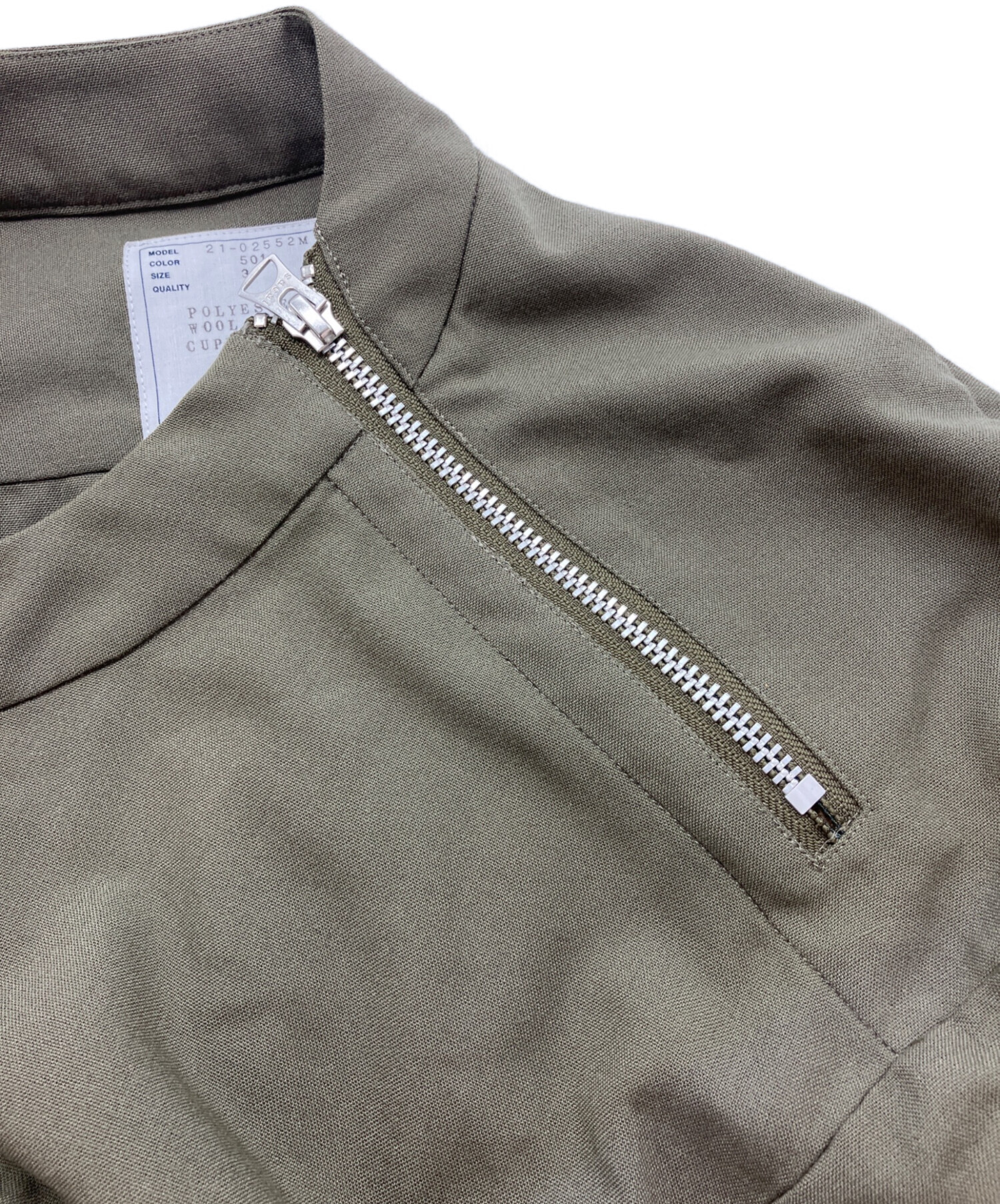中古・古着通販】sacai (サカイ) ウール混 オーバーサイズシャツ 21SS