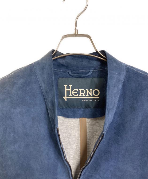 中古・古着通販】HERNO (ヘルノ) ボンディングゴートスエードジップ