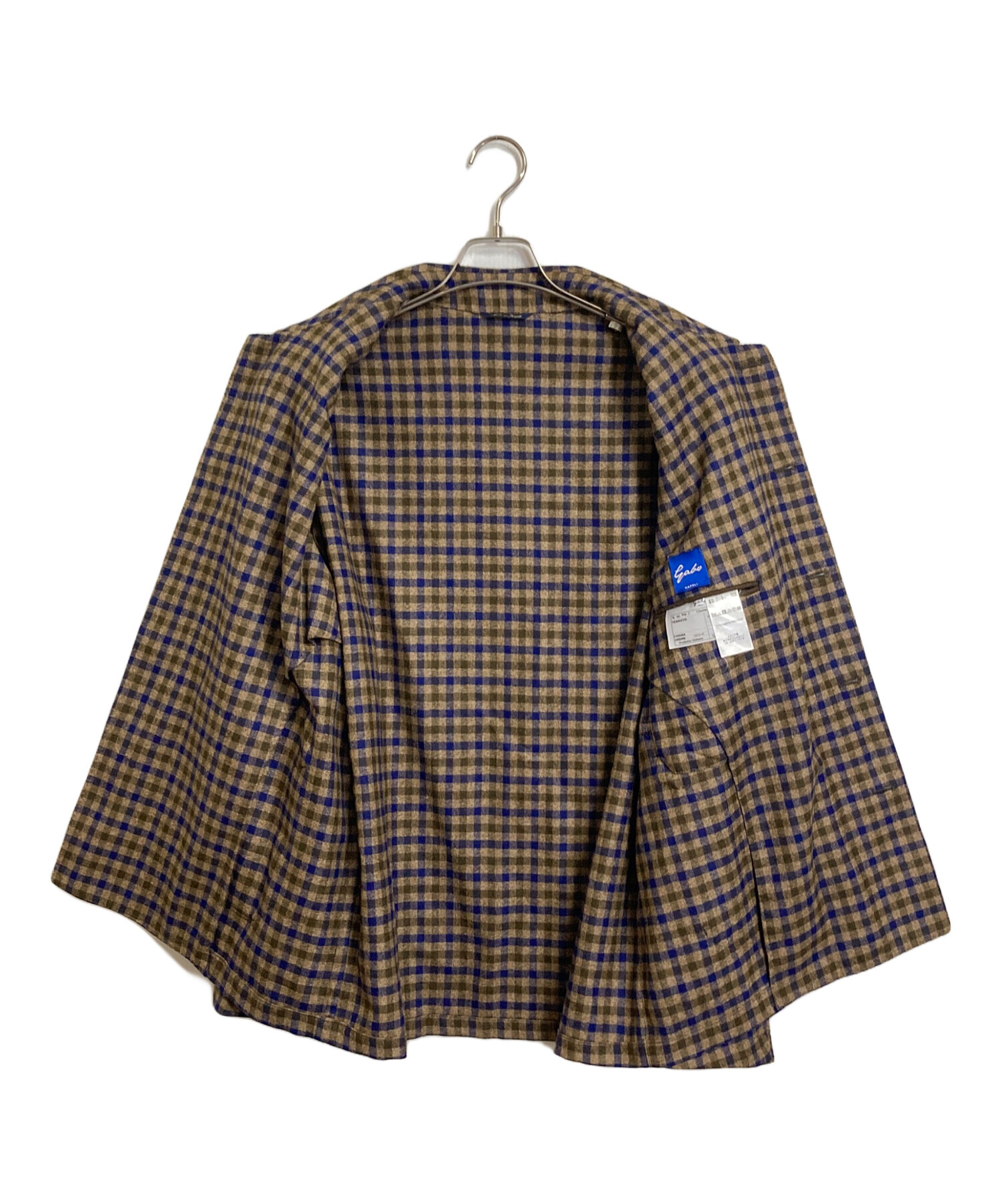 中古・古着通販】Gabo Napoli (ガボナポリ) ウールチェックジャケット