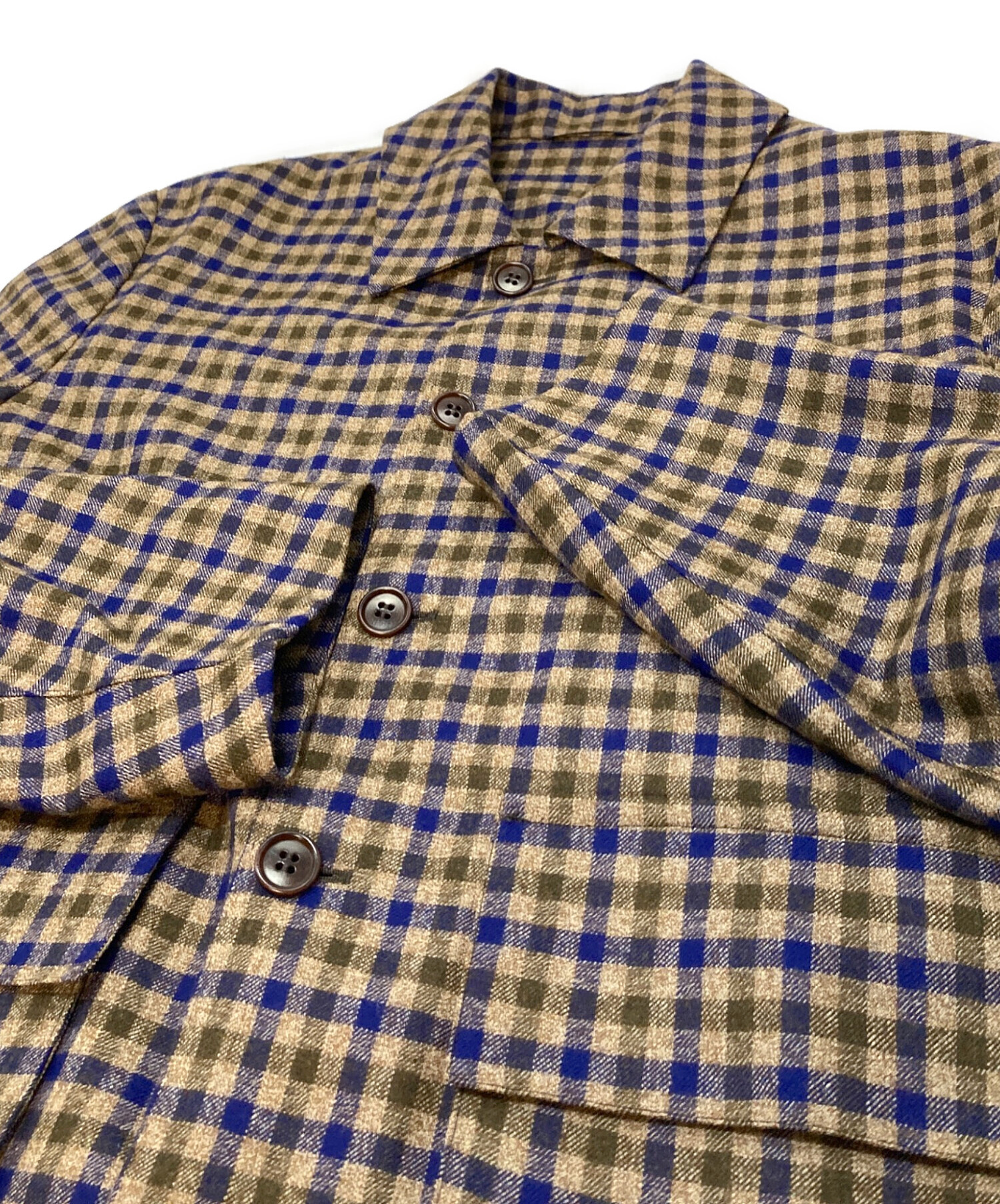 中古・古着通販】Gabo Napoli (ガボナポリ) ウールチェックジャケット 