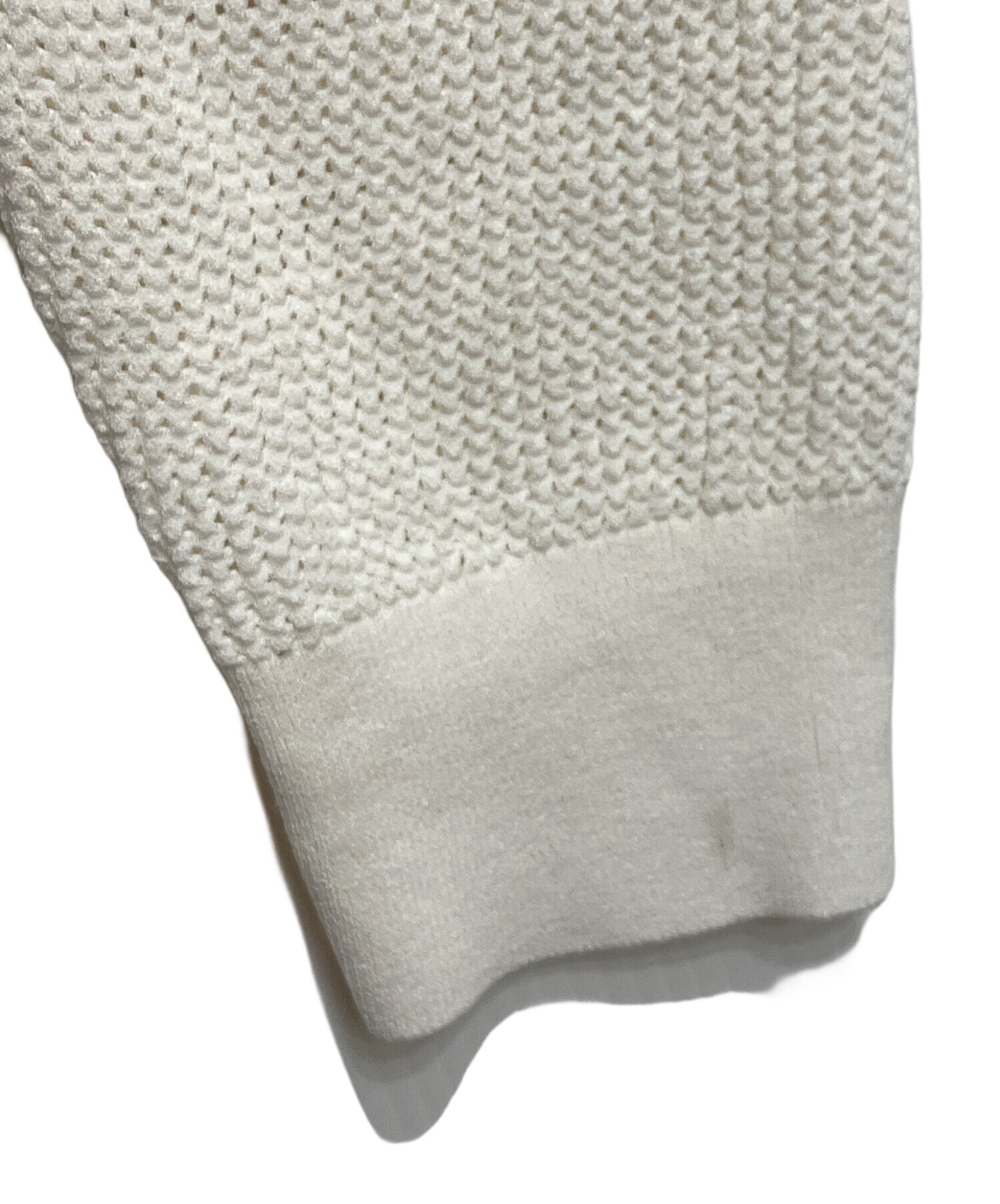 極美品　25ss セオリー POINTELLE BMBR WOOSTER 白 中古・古着通販】theory (セオリー) WOOSTER CREPE KNIT POINTELLE PO