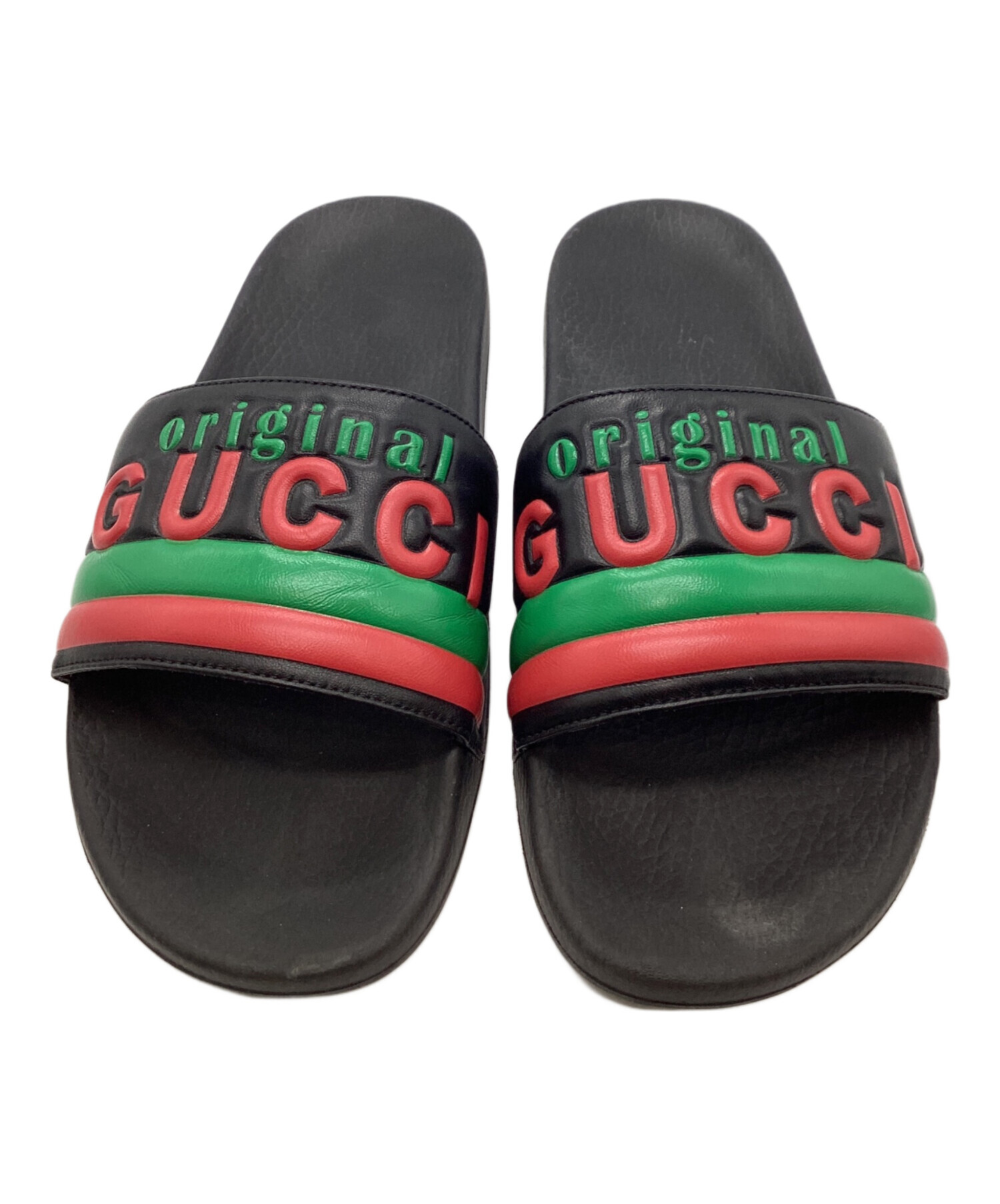 中古・古着通販】GUCCI (グッチ) サンダル ブラック サイズ:10
