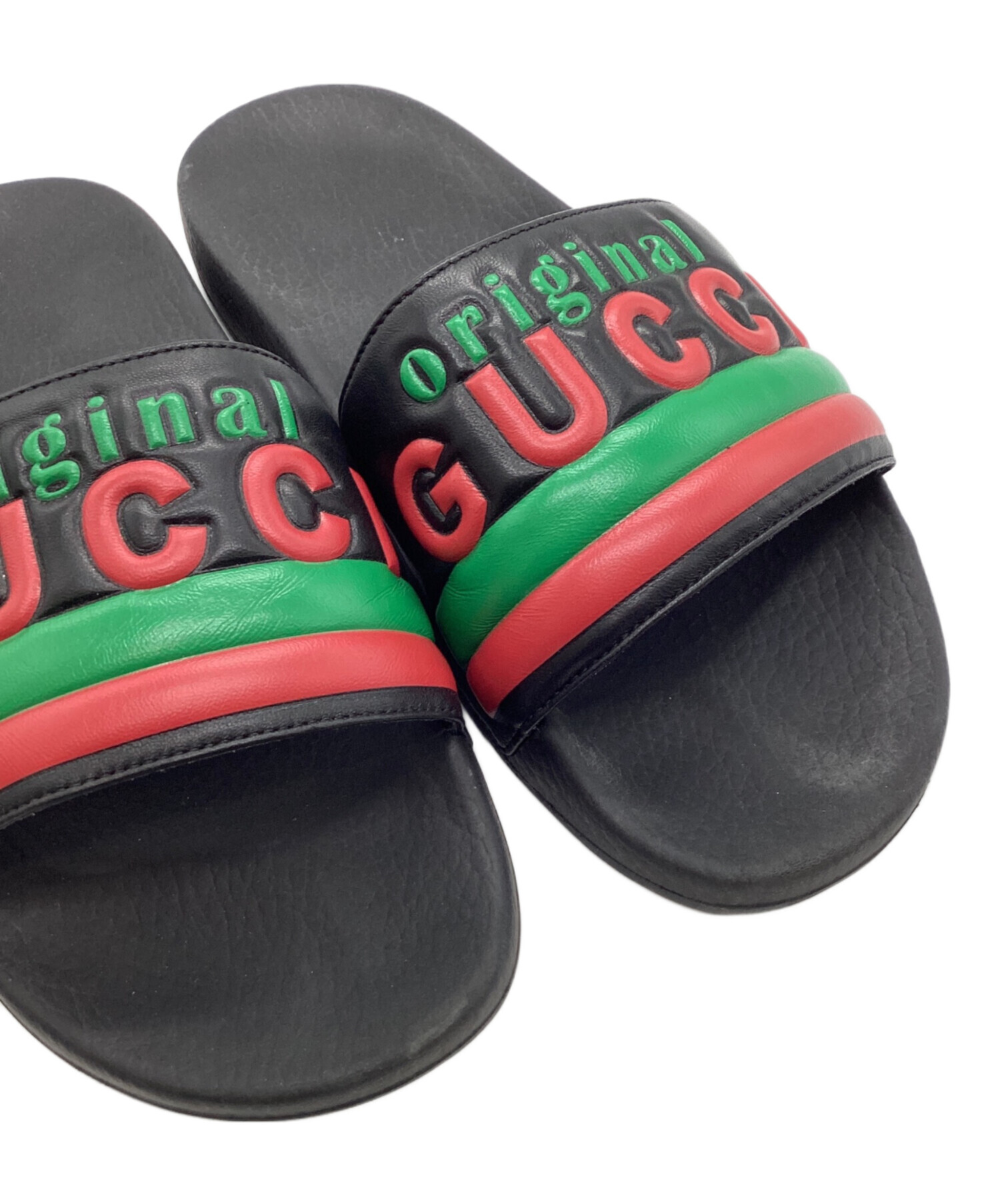 中古・古着通販】GUCCI (グッチ) サンダル ブラック サイズ:10