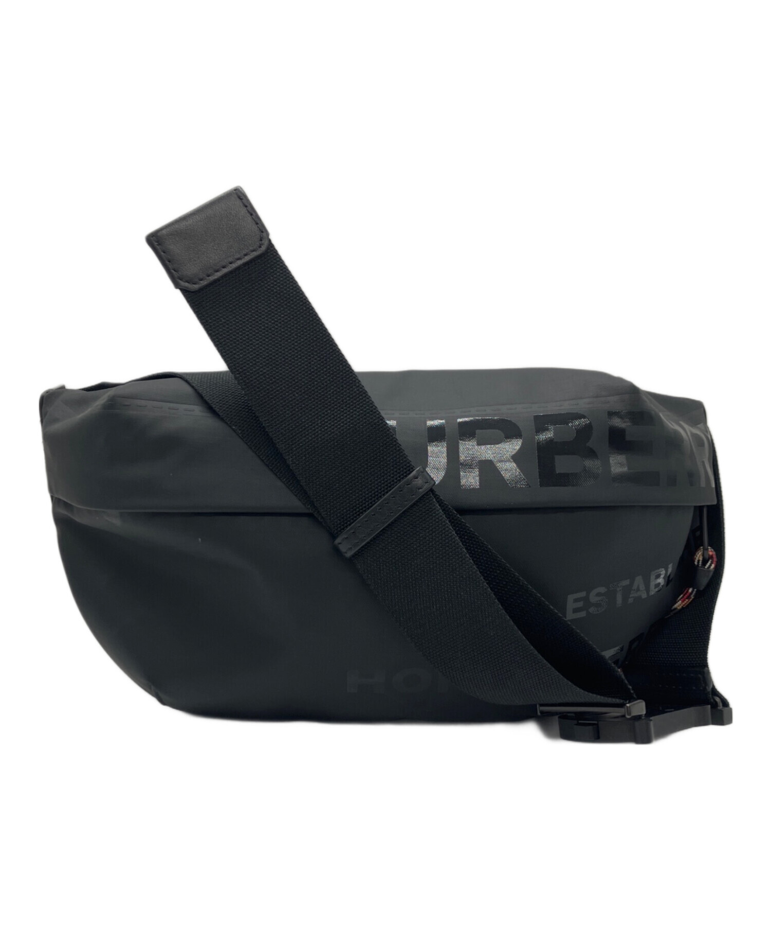 BURBERRY バーバリー ショルダーバッグ メンズ 【古着】【中古】 中古・古着通販】BURBERRY (バーバリー) ボディーバッグ ブラック