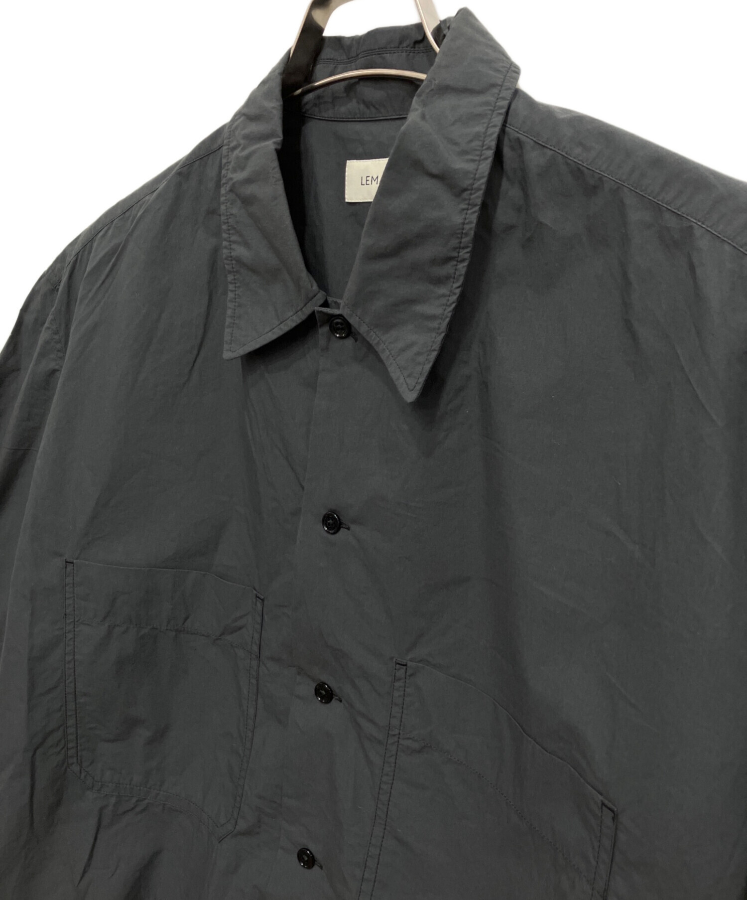 中古・古着通販】LEMAIRE (ルメール) CONVERTIBLE SHIRT ブラック