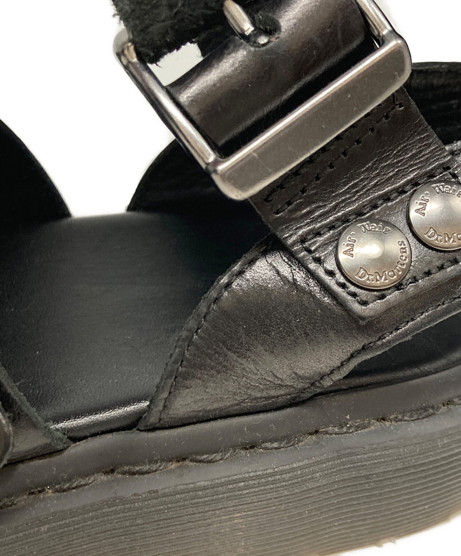 Dr. Martens サンダル ブラック　UK5 中古・古着通販】Dr.Martens (ドクターマーチン) レザーサンダル