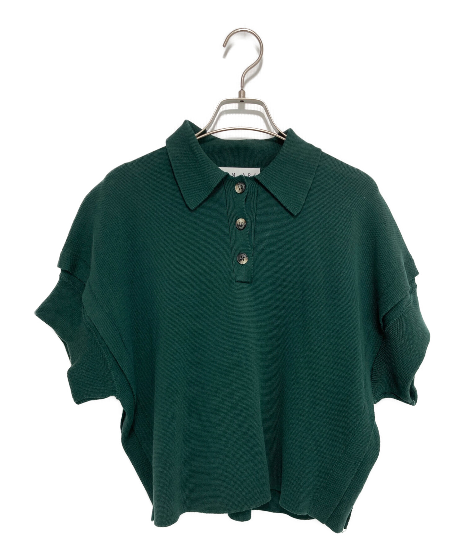 新品　タグ付き　RIM.ARK stylish polo knit 中古・古着通販】RIM.ARK (リムアーク) stylish polo knit グリーン