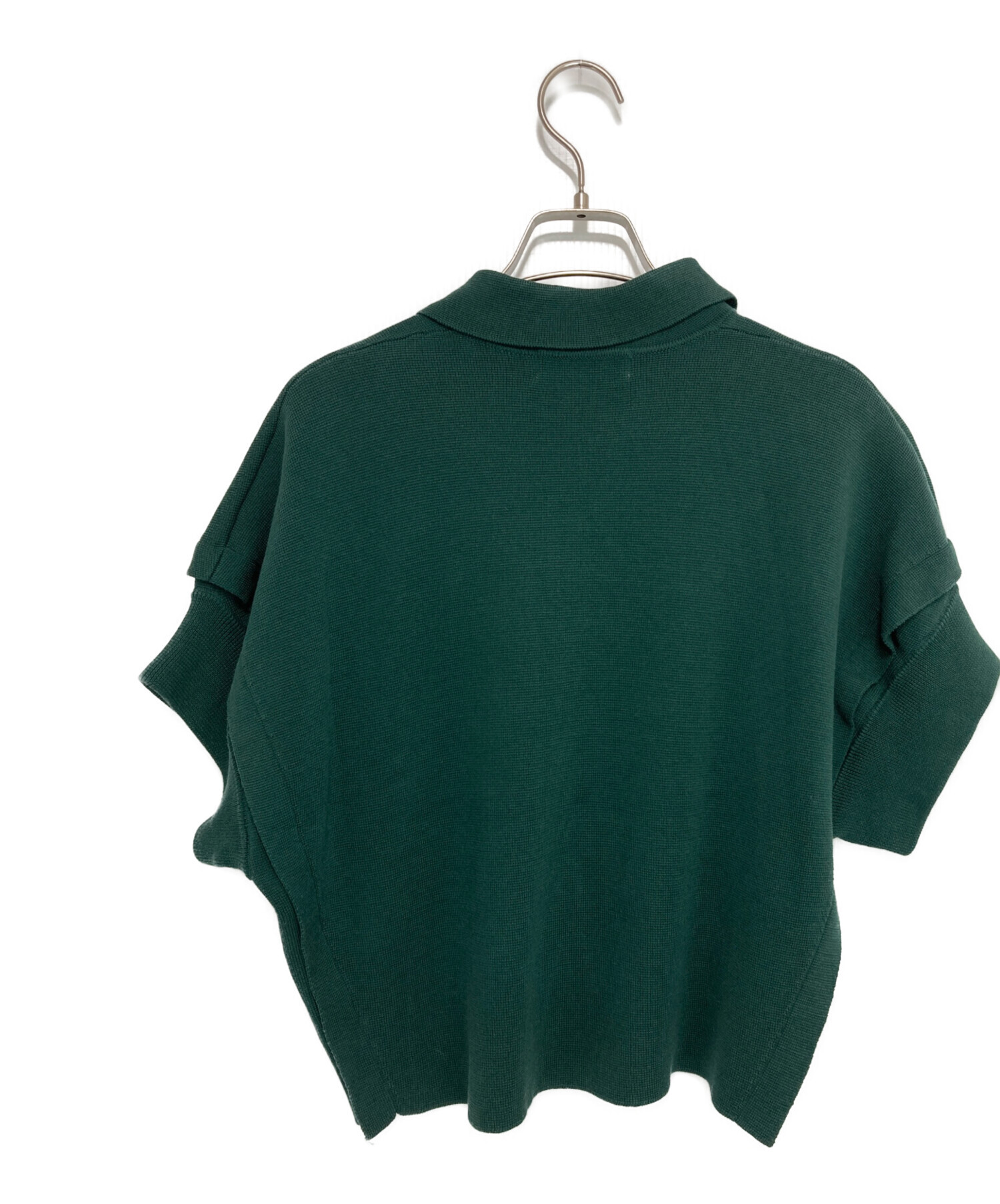 新品　タグ付き　RIM.ARK stylish polo knit 中古・古着通販】RIM.ARK (リムアーク) stylish polo knit グリーン