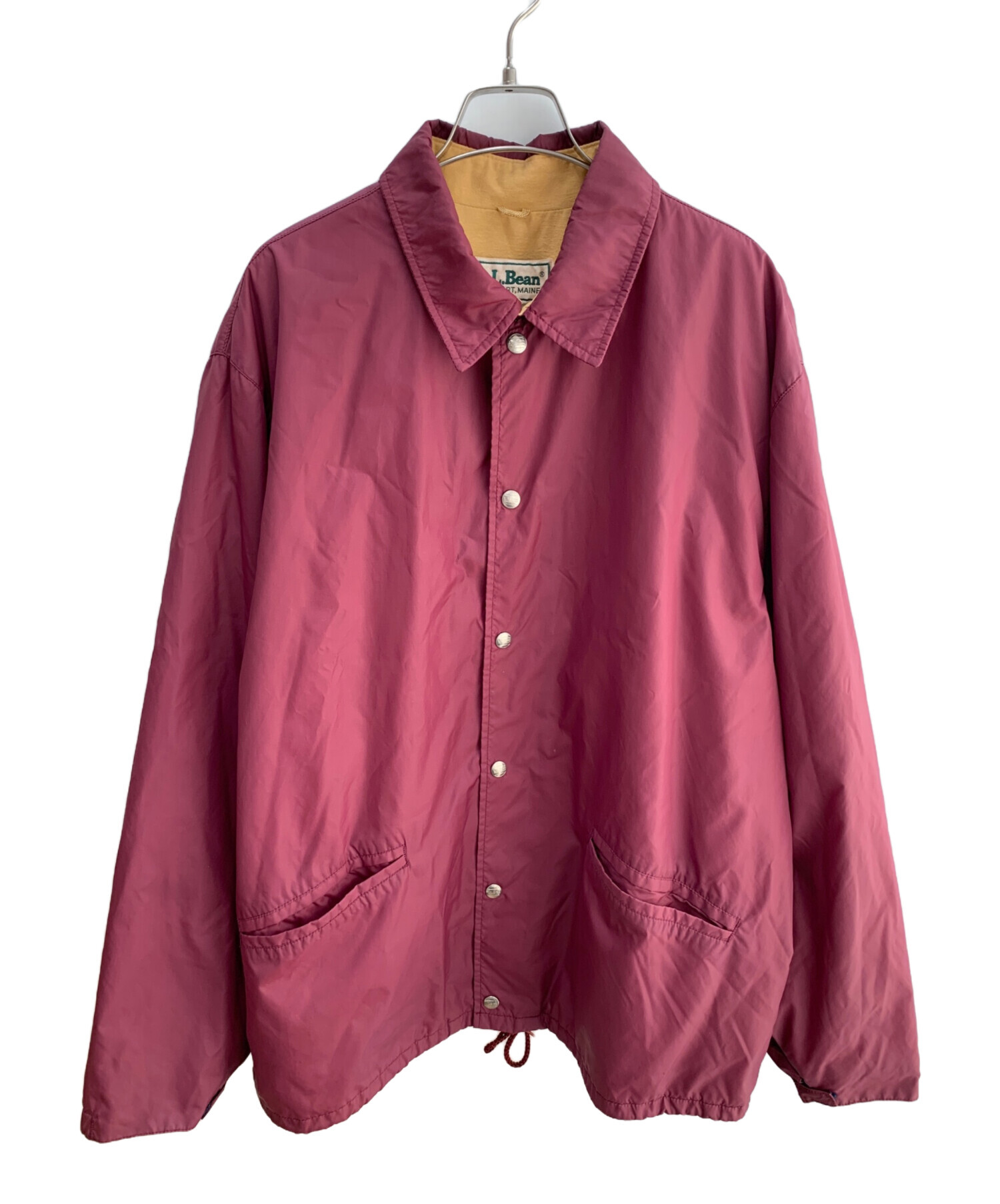 80s L.L.Bean エルエルビーン チンストラップ付き コーチジャケット 中古・古着通販】L.L.Bean (エルエルビーン) 80'S チンストラップ