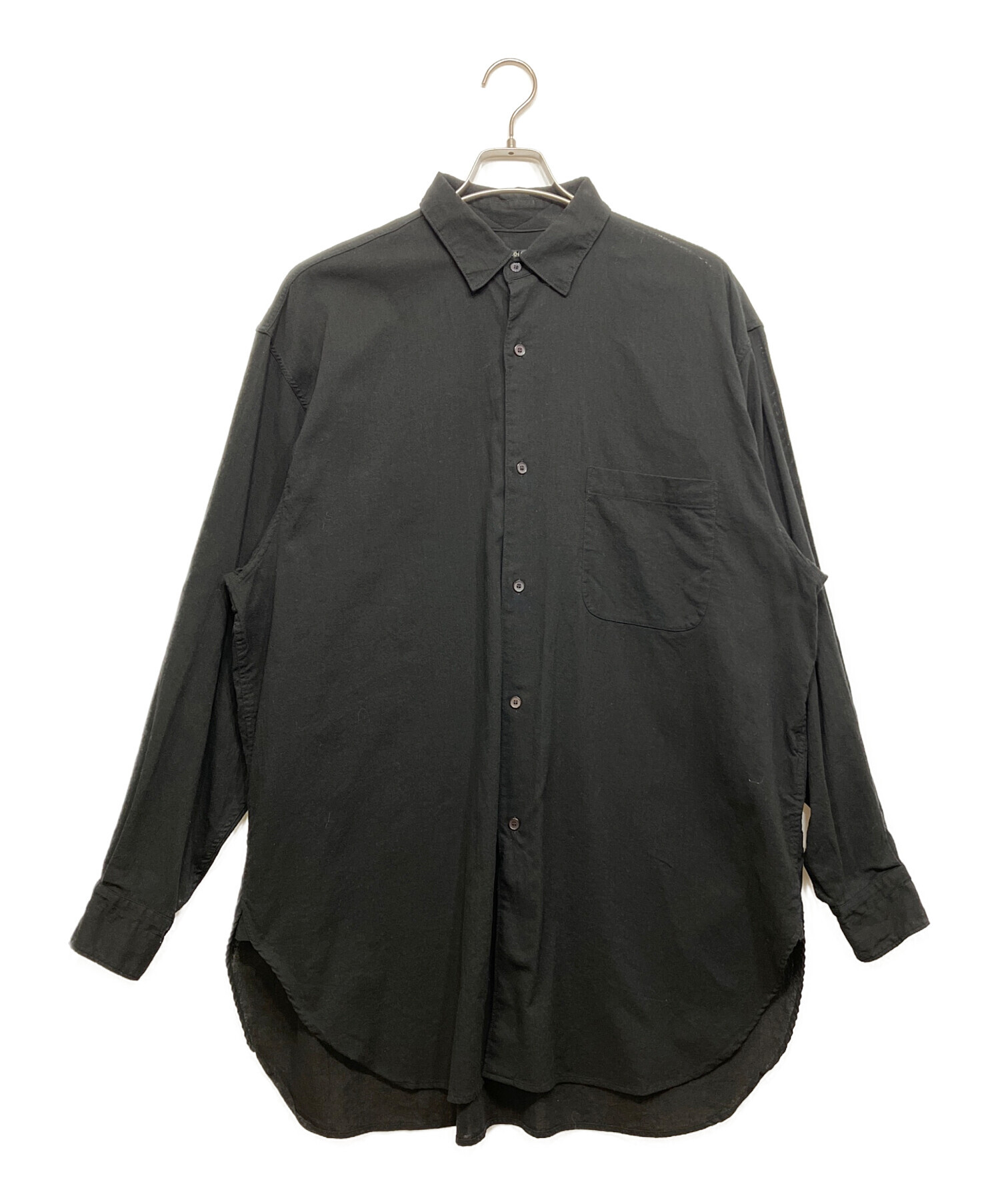 中古・古着通販】COMOLI (コモリ) オックス シャツ ブラック サイズ:4