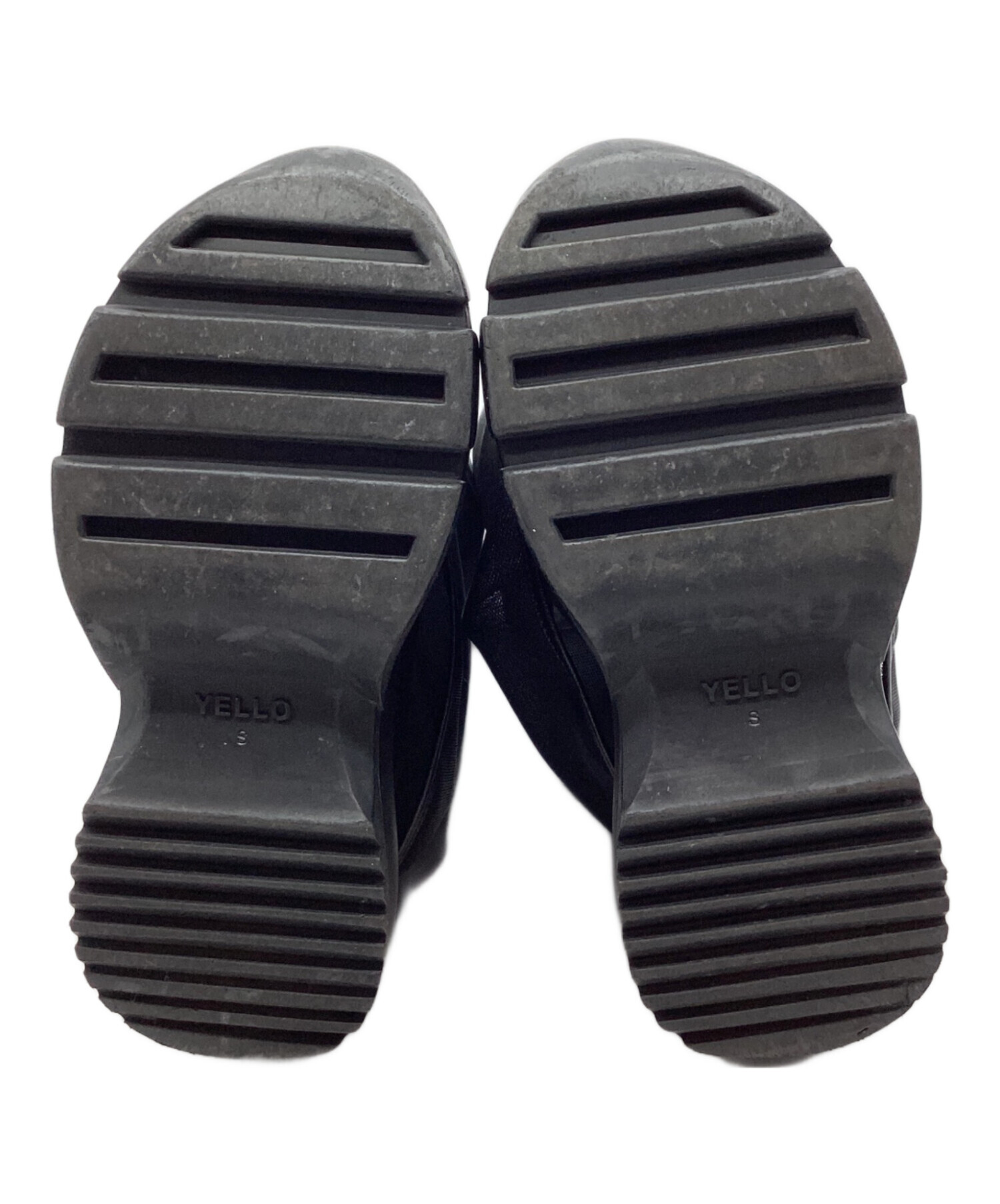 中古・古着通販】YELLO (イエロー) メッシュブーツ ブラック サイズ:S