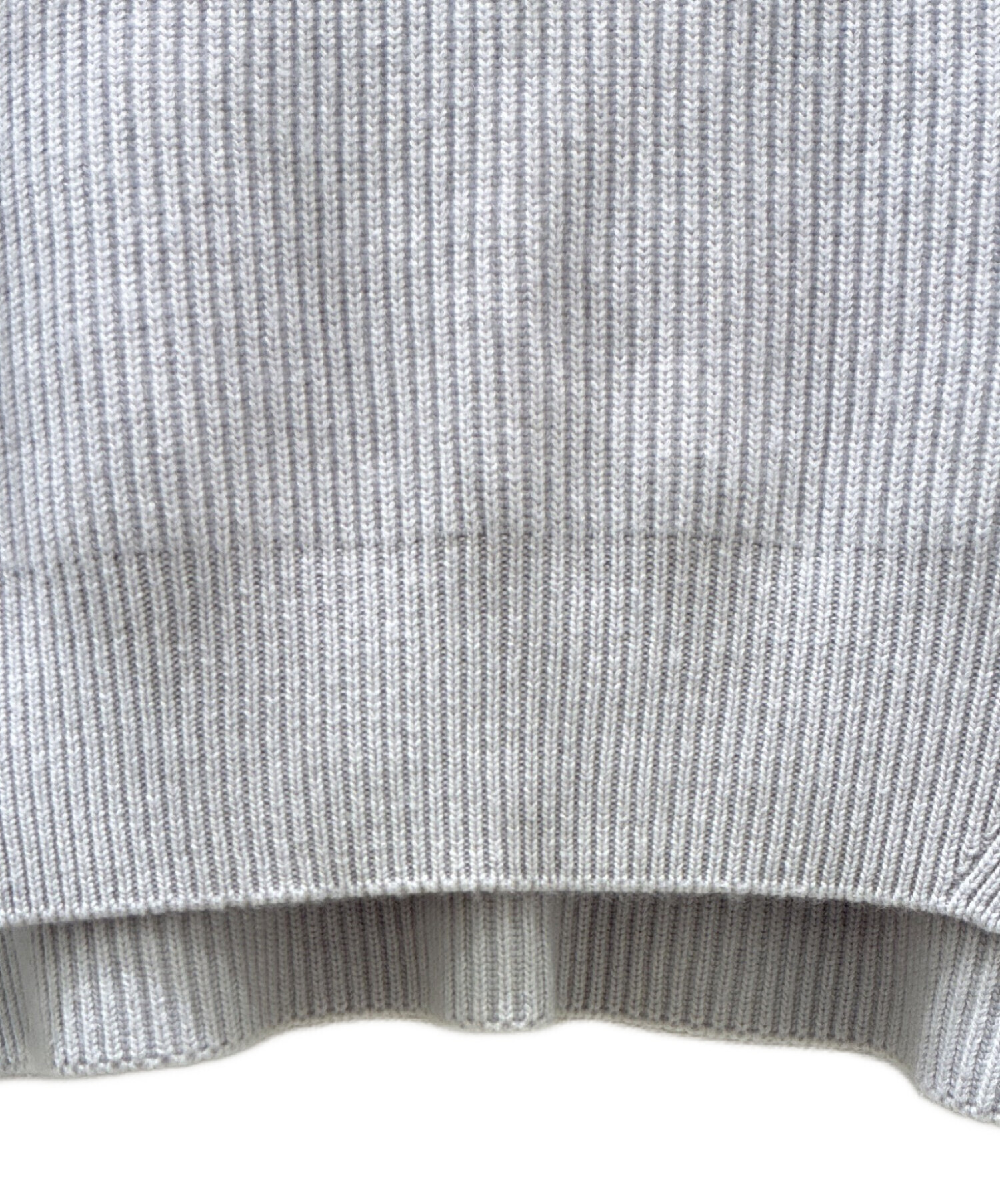 中古・古着通販】DRAWER (ドゥロワー) 5Gカシミヤコットン畔編みニット