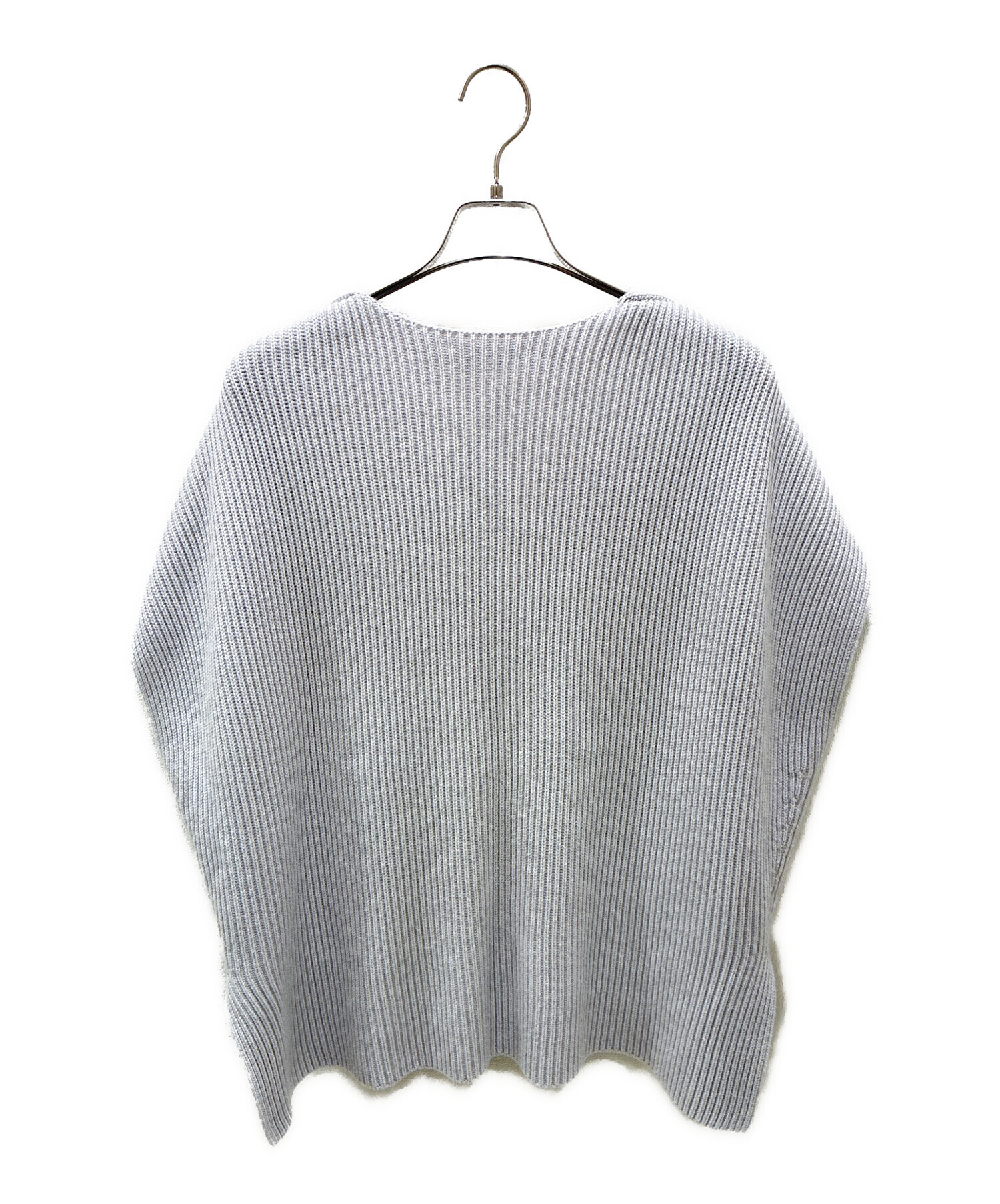 中古・古着通販】DRAWER (ドゥロワー) 5Gカシミヤコットン畔編みニット