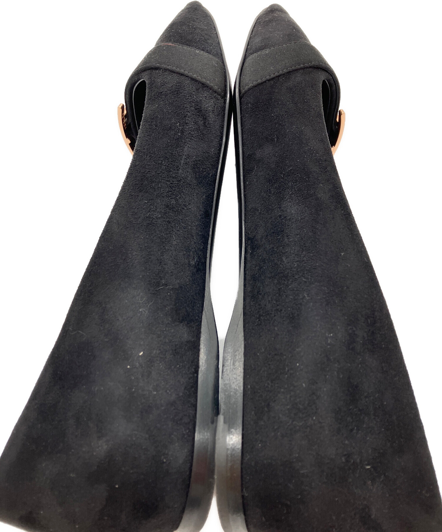 中古・古着通販】HERMES (エルメス) フラットパンプス ブラック サイズ