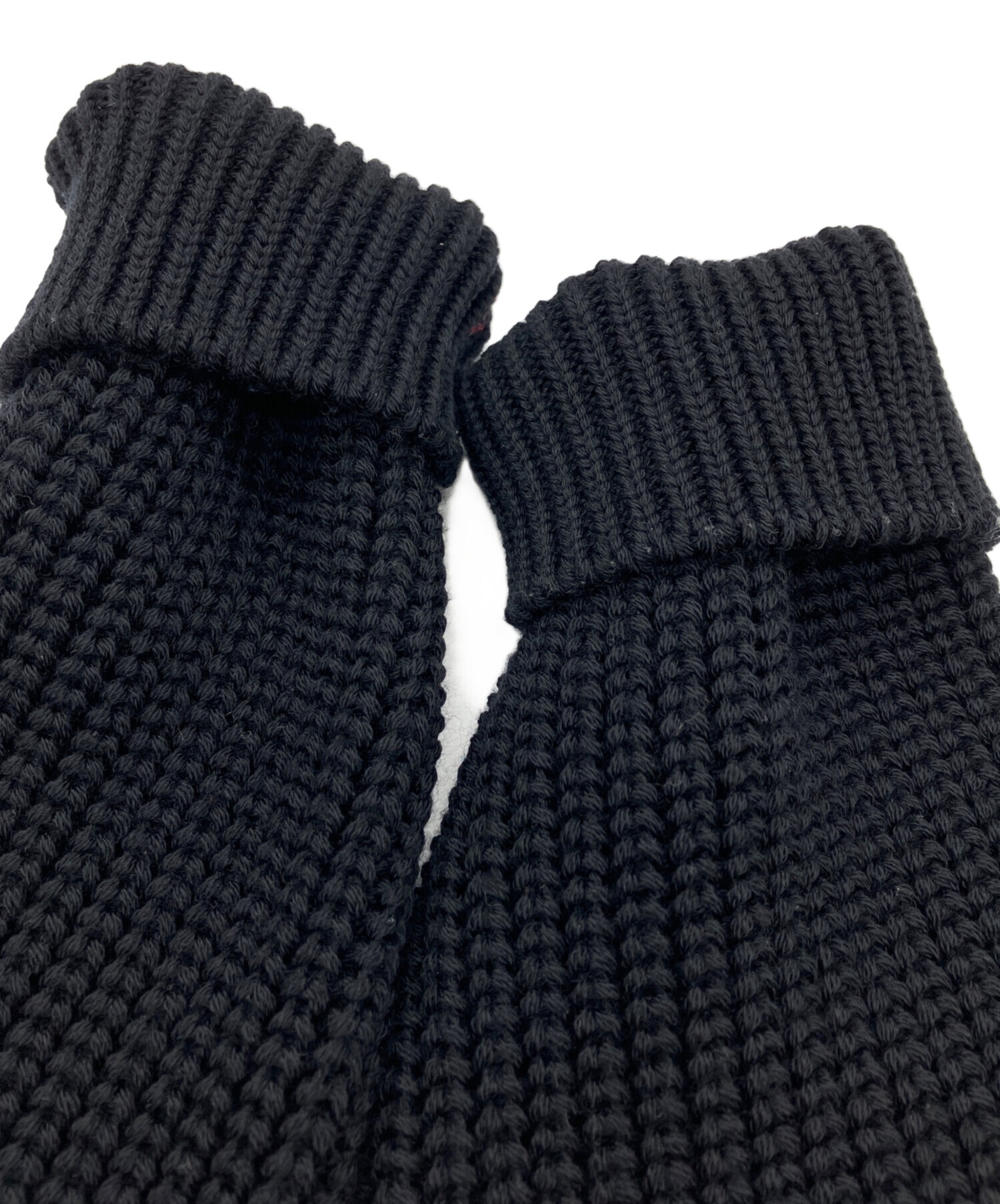 中古・古着通販】BATONER (バトナ―) SIGNATURE DRIVERS KNIT ブラック