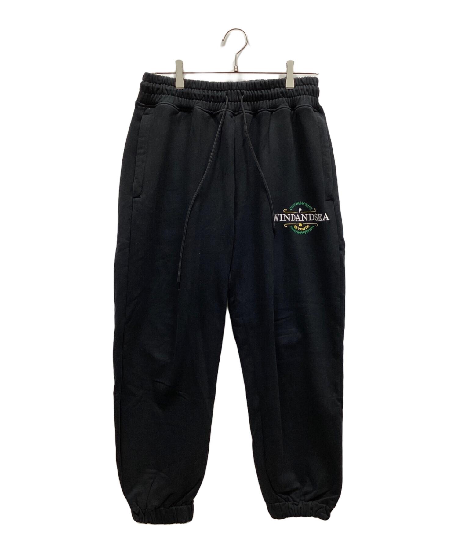 WIND AND SEA ウィンダンシー スウェットパンツ L 黒 【古着】【中古】 中古・古着通販】WIND AND SEA (ウィンダンシー) スウェットパンツ