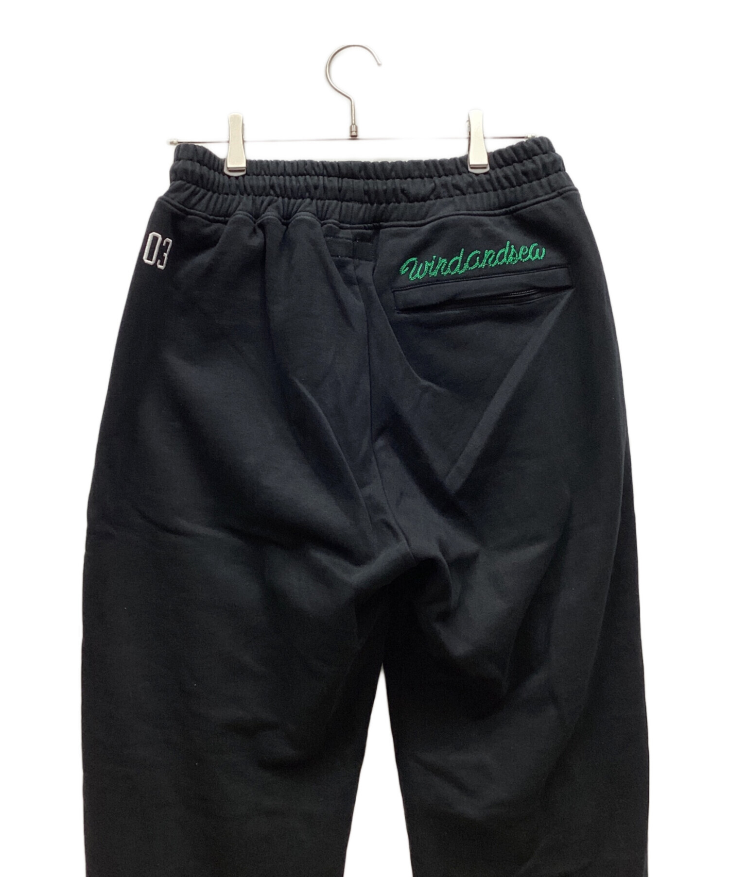 WIND AND SEA ウィンダンシー スウェットパンツ L 黒 【古着】【中古】 中古・古着通販】WIND AND SEA (ウィンダンシー) スウェットパンツ