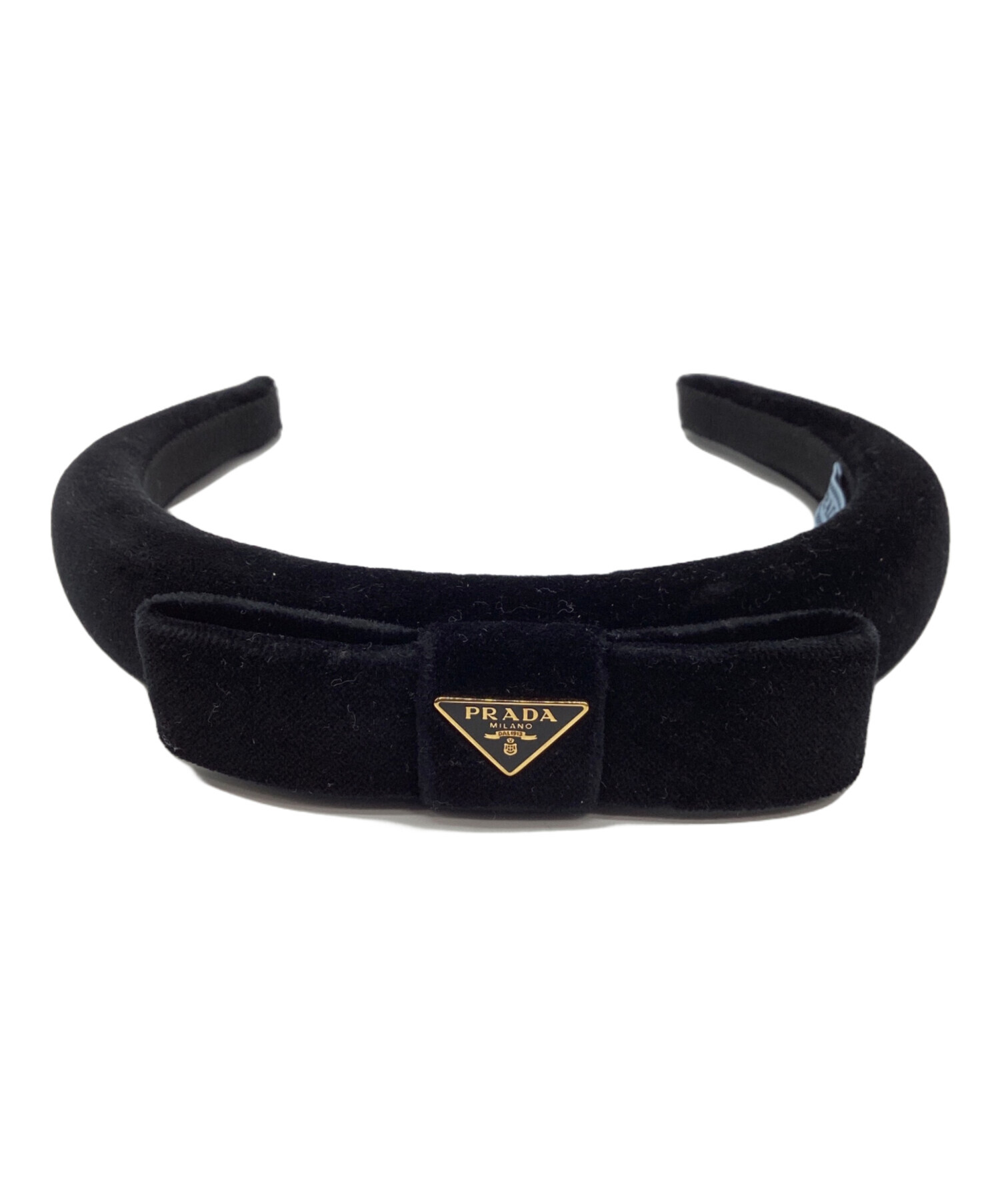 PRADA カチューシャ【本日中値下げ】 中古・古着通販】PRADA (プラダ) ベルベットリボンカチューシャ