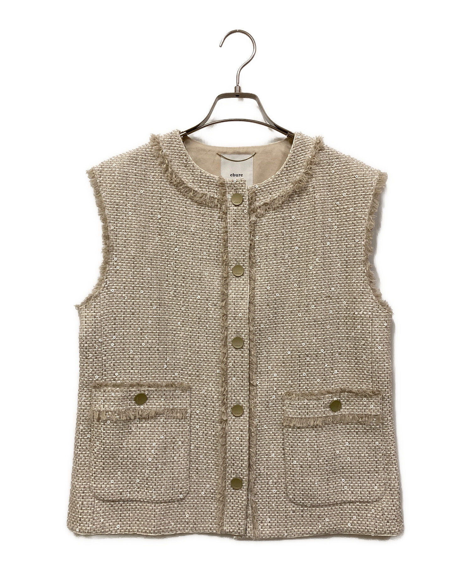 中古・古着通販】EBURE (エブール) プルームスパンコールツィード