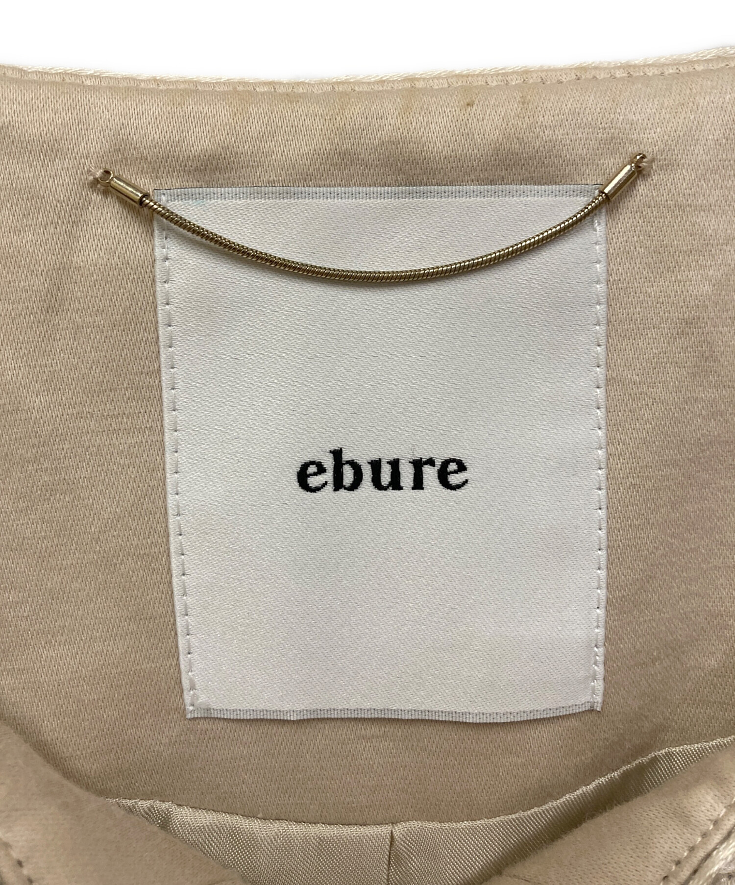 エブールebure プルームスパンコールツィード ノースリーブジャケット エブールebure プルームスパンコールツィード ノースリーブジャケット