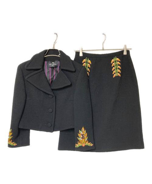 中古・古着通販】ETRO (エトロ) セットアップスーツ ブラック サイズ