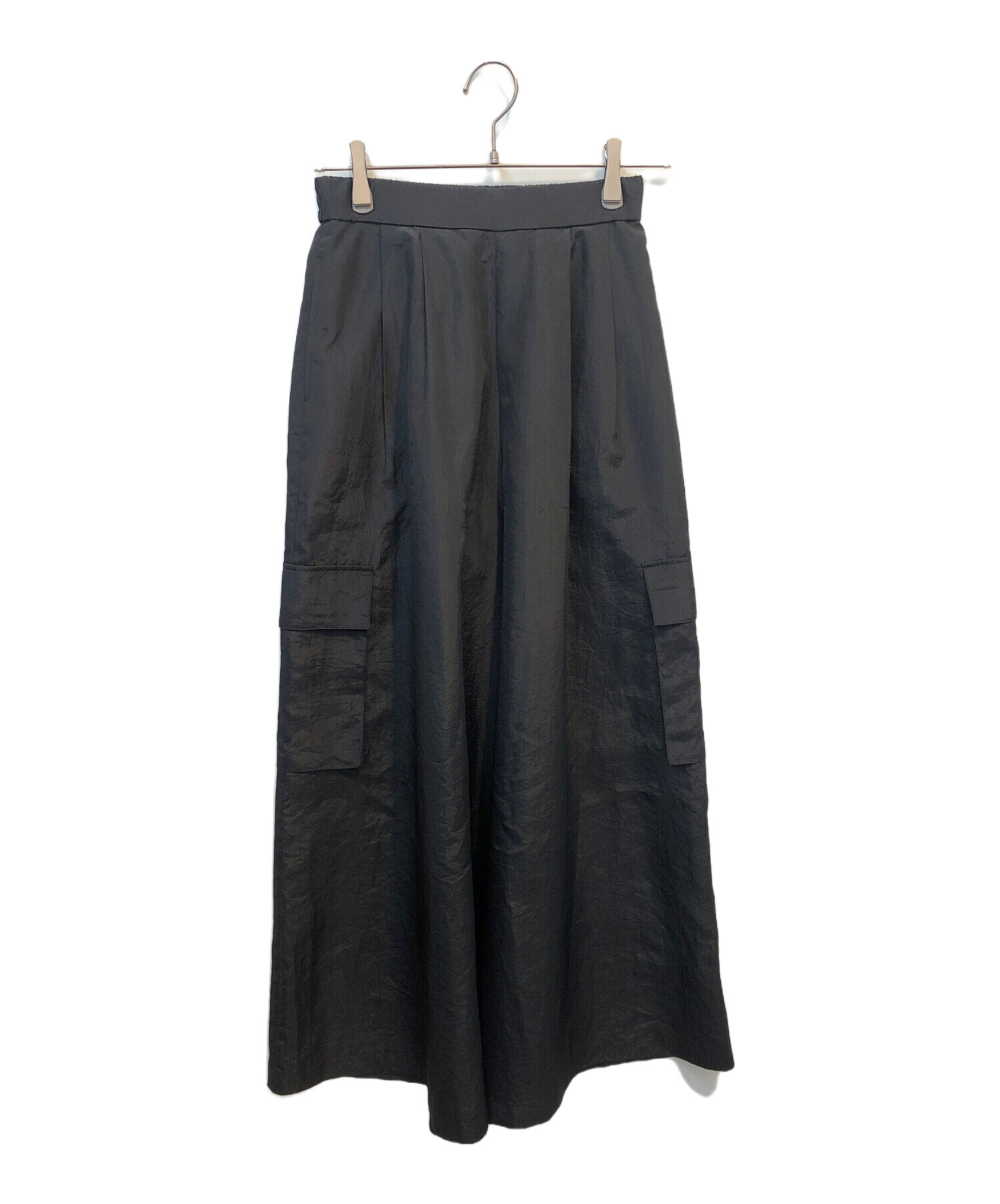 Lig. リグドットligdotワイドカーゴパンツブラック 中古・古着通販】Lig. (リグドット) wide cargo pants ブラック サイズ
