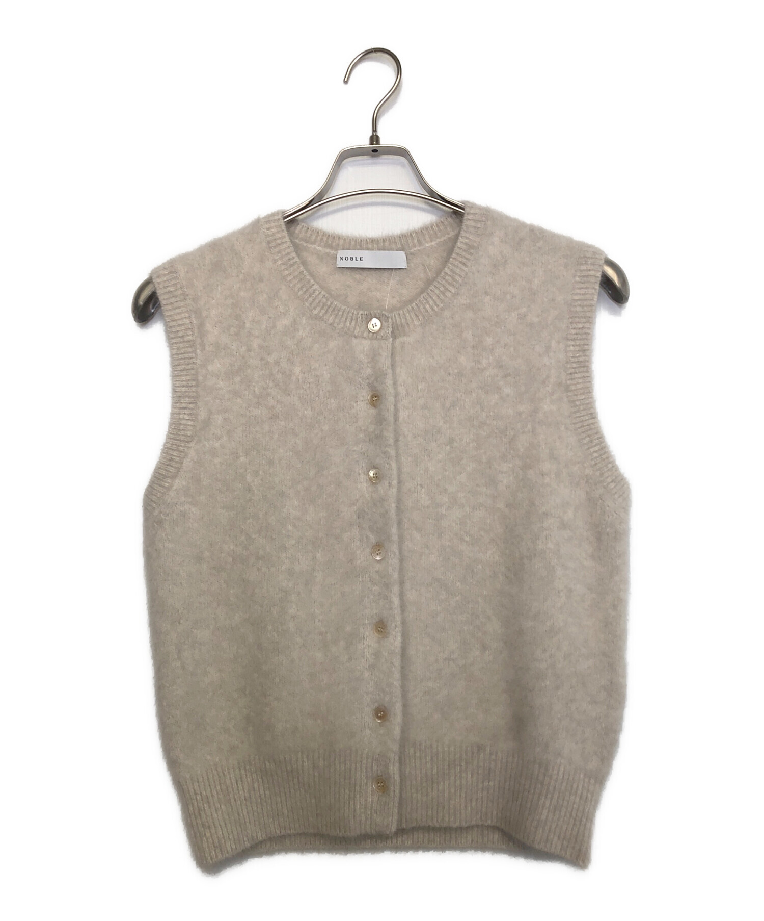 ノーブル ベスト ベージュ NOBLE ノーブル Vカラージレブラウス ベスト
