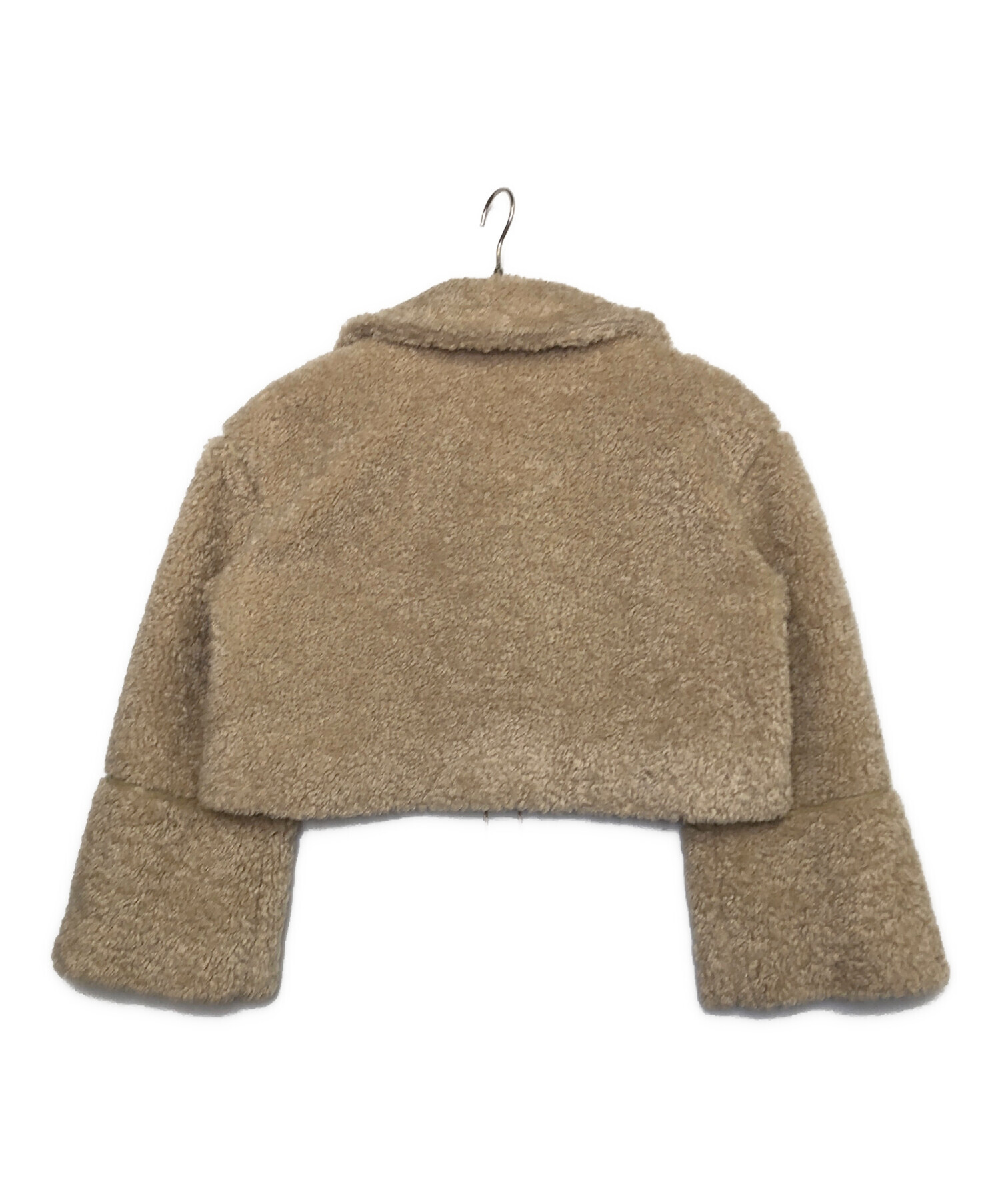 ジャケット・アウター eaphi ECOFUR SHORT JACKET brown 中古・古着通販】eaphi (エフィ) ECOFUR SHORT JACKET ブラウン サイズ