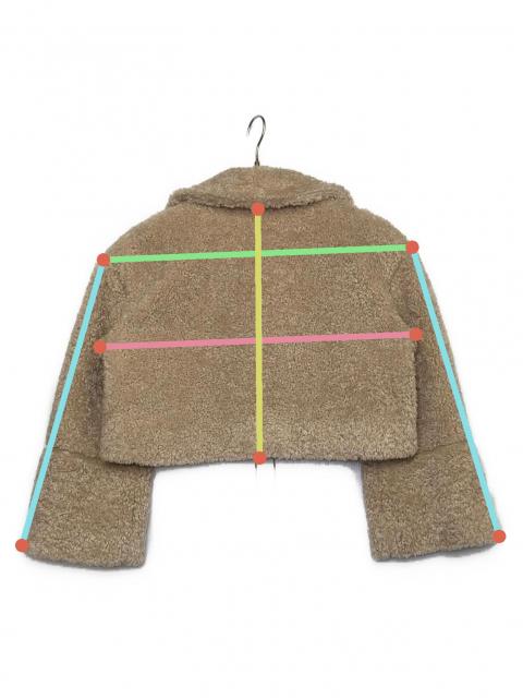 中古・古着通販】eaphi (エフィ) ECOFUR SHORT JACKET ブラウン サイズ