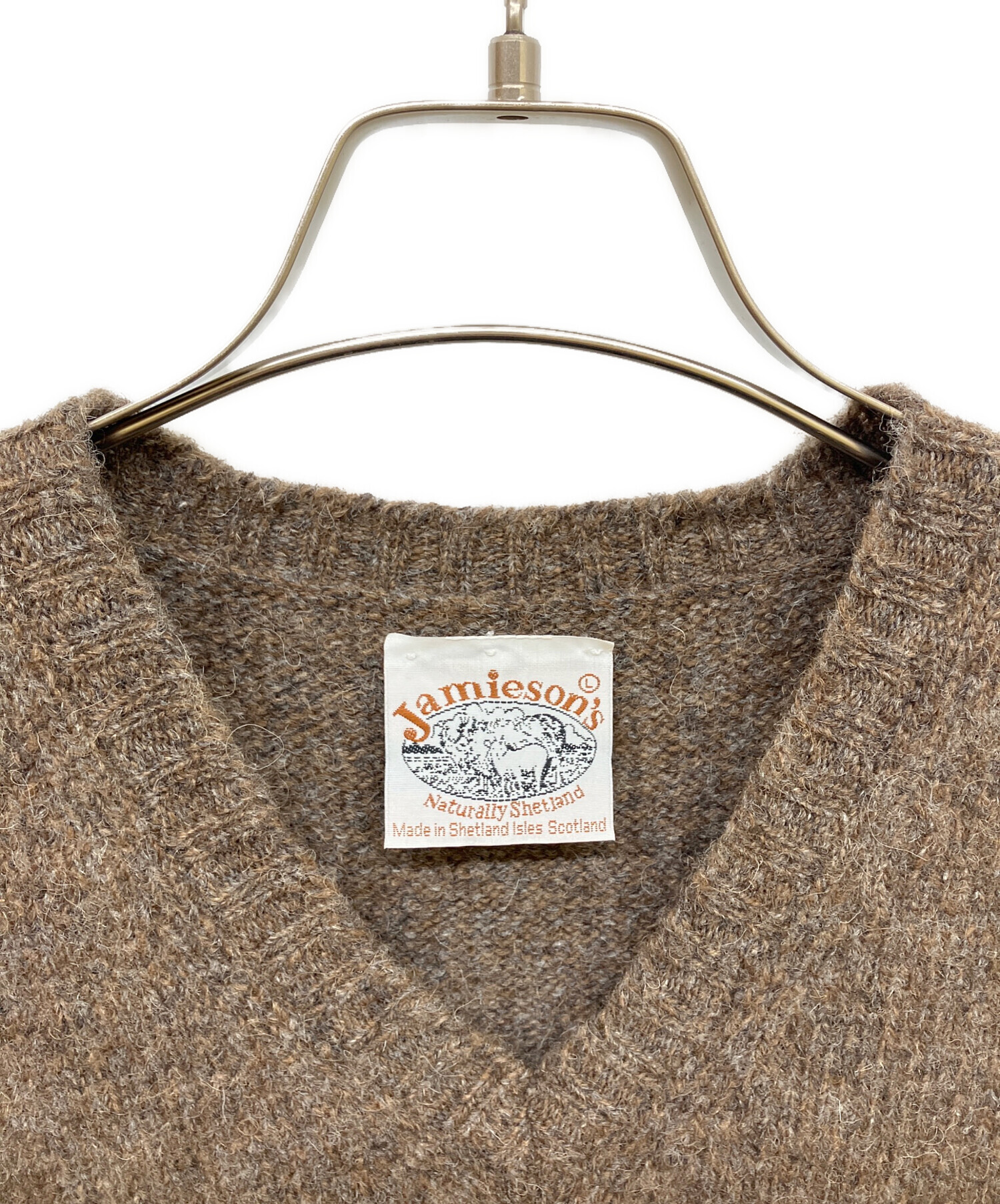 ジャミーソンズ　ニットベスト　Jamieson's 中古・古着通販】Jamieson's (ジャミーソンズ) ニットベスト ブラウン