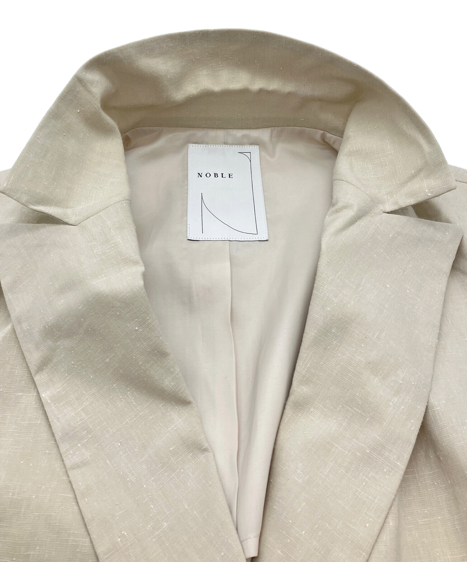 中古・古着通販】Noble (ノーブル) 麻ストレッチピークドラペルダブル