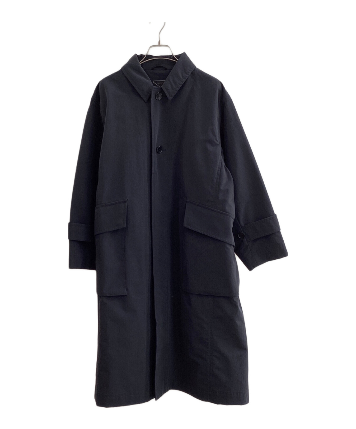 中古・古着通販】SEESET (シーセット) ステンカラーコート ネイビー