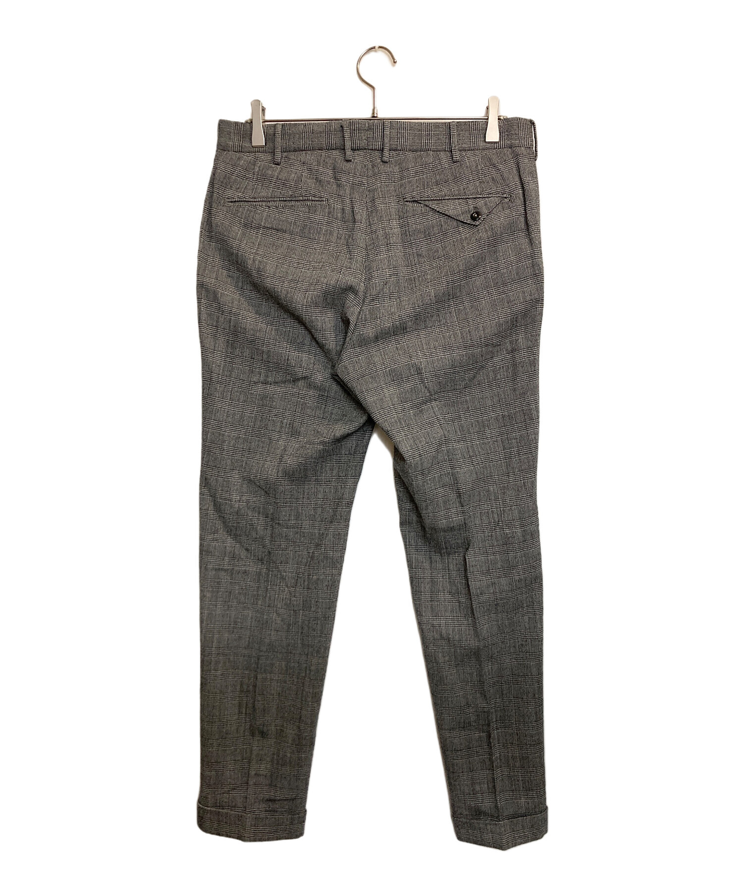 未使用】INCOTEX インコテックス パンツ グレー チェック 44 美品