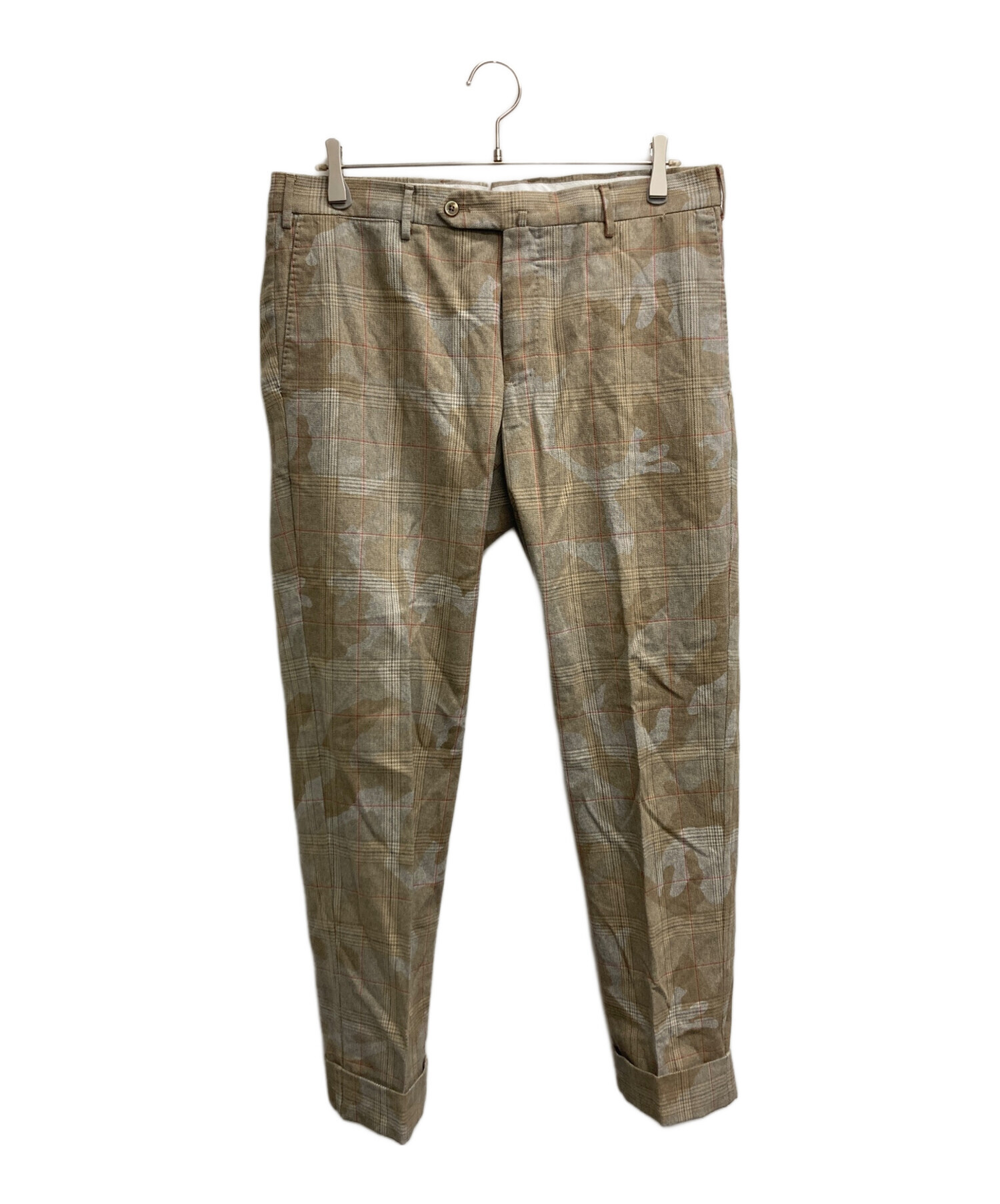 中古・古着通販】PT01 (ピーティーゼロウーノ) 総柄チェックパンツ