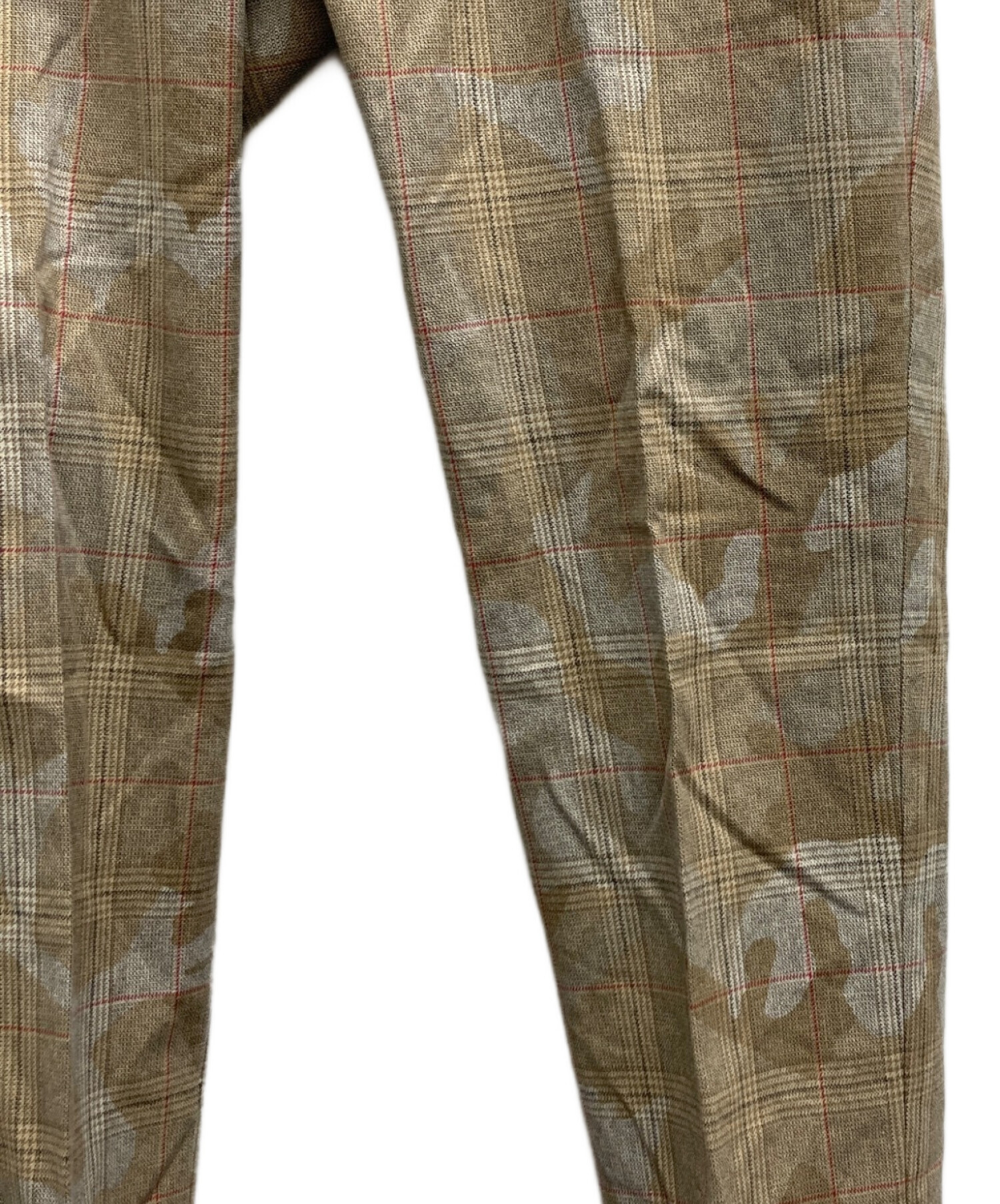 中古・古着通販】PT01 (ピーティーゼロウーノ) 総柄チェックパンツ