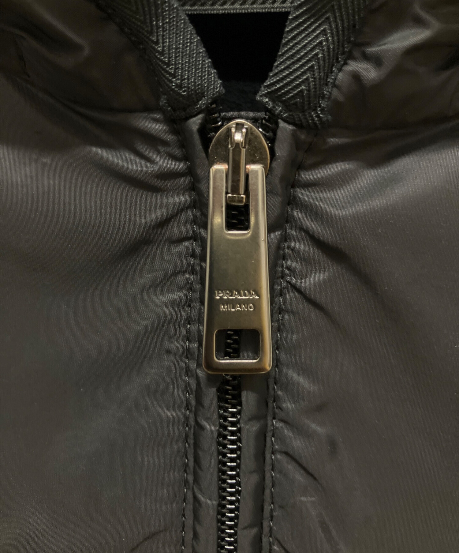 中古・古着通販】PRADA (プラダ) フーデットベスト ブラック サイズ:L 