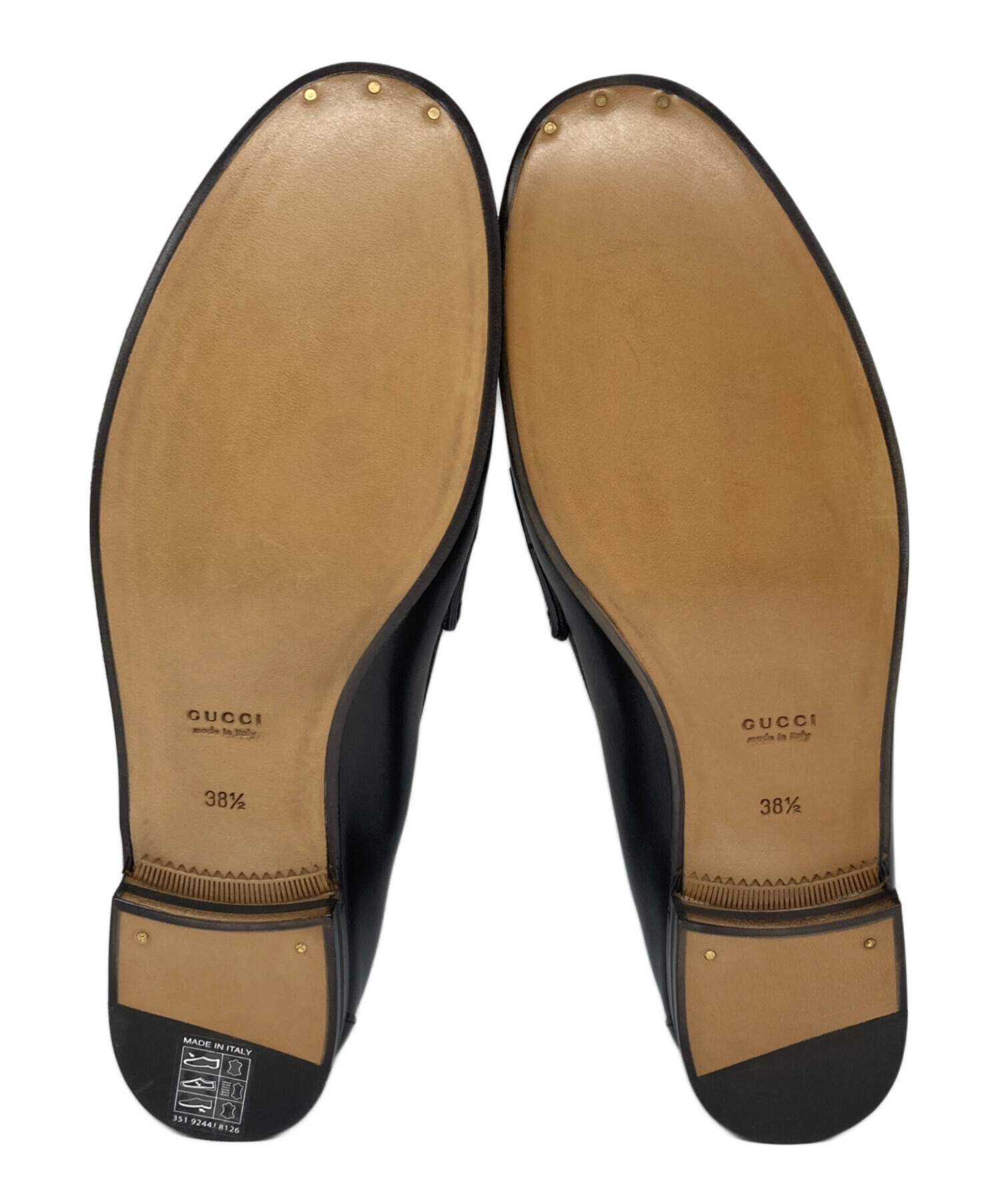 中古・古着通販】GUCCI (グッチ) ビットローファー ブラック