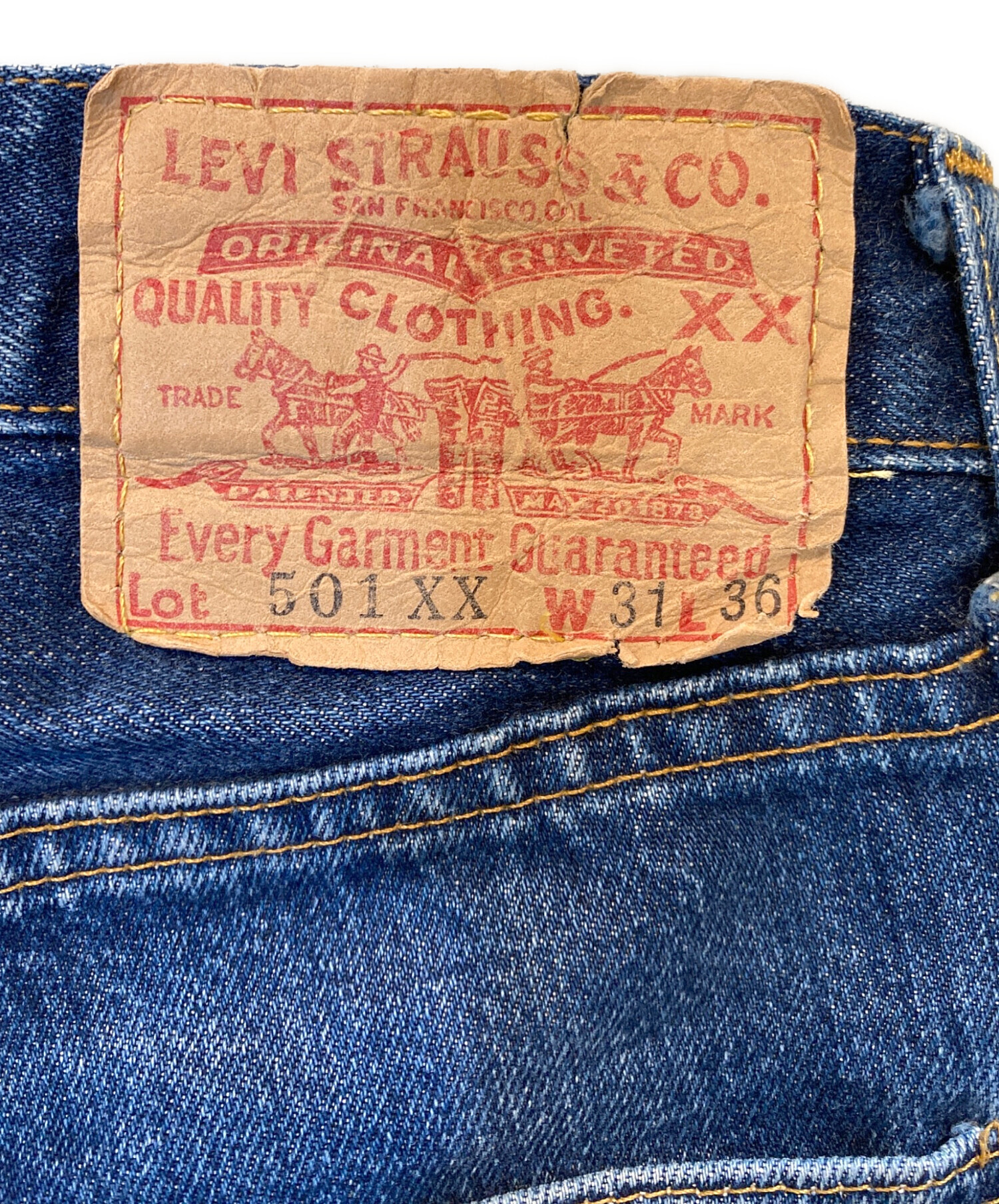 LEVI'S 501XX W31 デニムパンツ 中古・古着通販】LEVI'S (リーバイス) 501xx復刻デニムパンツ