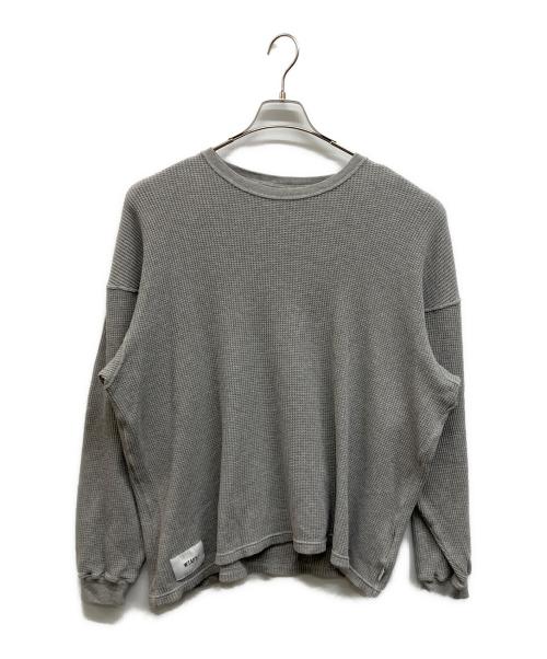 WTAPS ダブルタップス 23AW コットンワッフル グレー M 中古・古着通販】WTAPS (ダブルタップス) ワッフルロングスリーブ