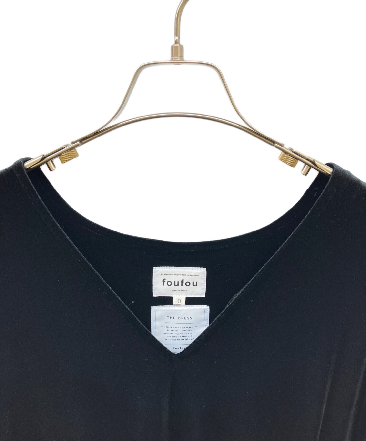 中古・古着通販】foufou (フーフー ザドレス) ノースリーブベロア 