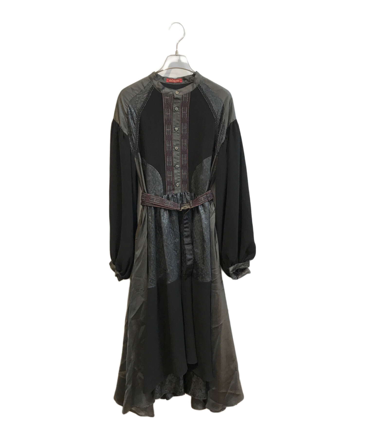 hazama 337のワンピース black×gray×red Mサイズ ハザマ ハザマ(ha | za | ma) 2025年春夏ウィメンズ&メンズコレクション