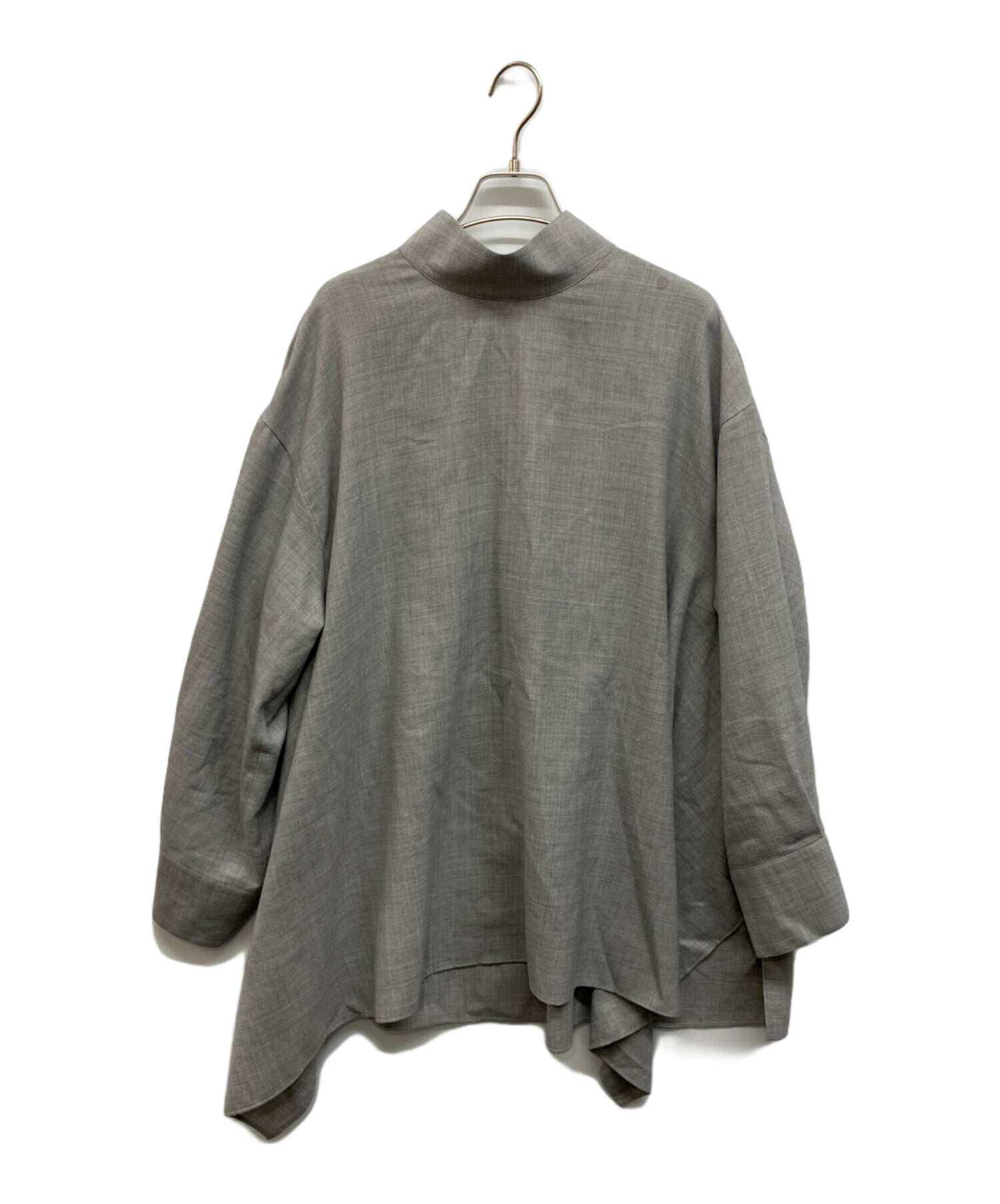 中古・古着通販】LE PHIL (ル フィル) ドライウールスタンドブラウス 