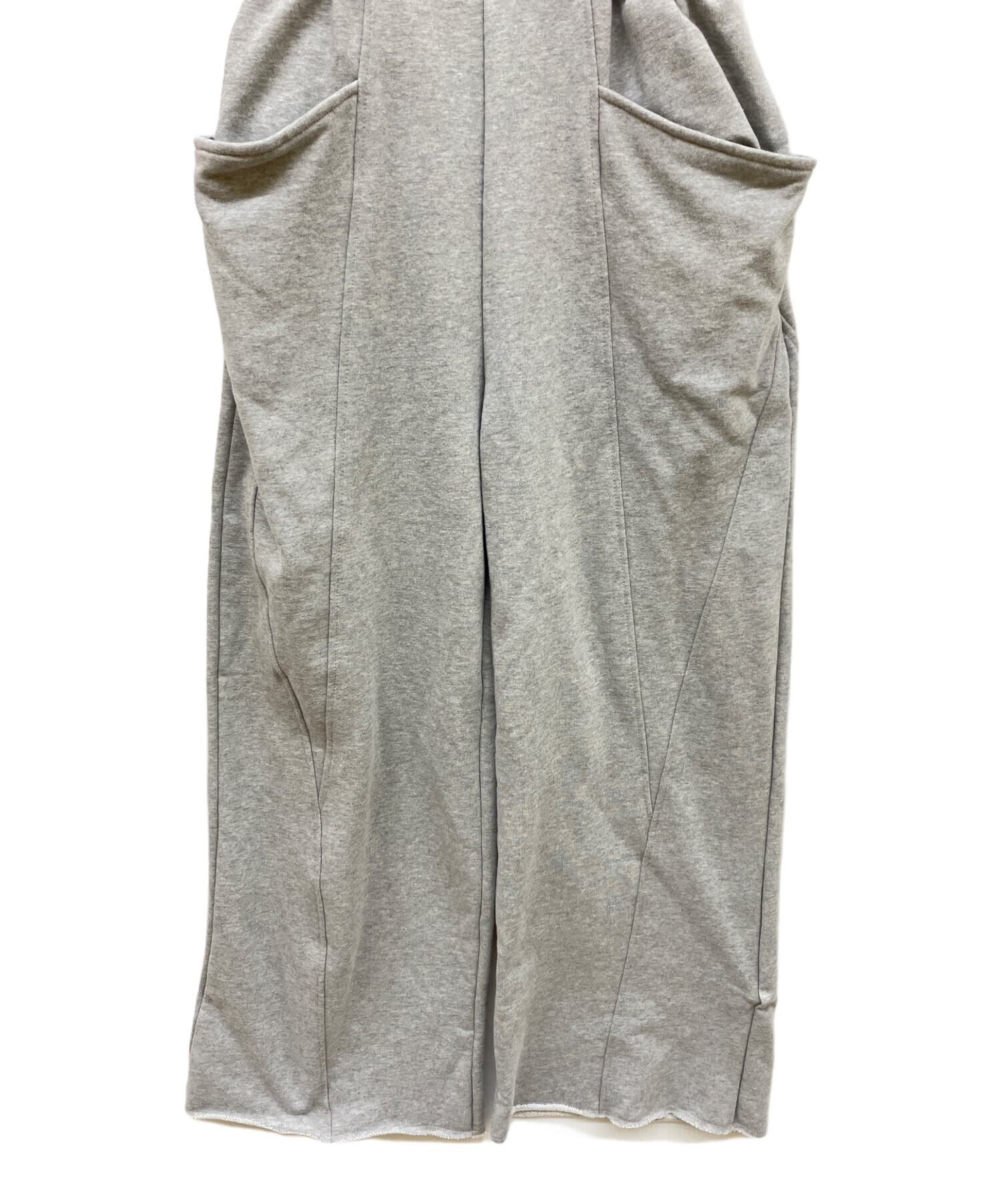 中古・古着通販】Ameri (アメリ) SWEAT EASY ROMPERS グレー サイズ:S