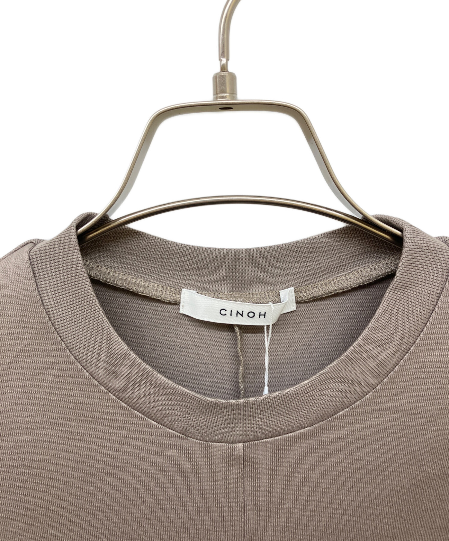 中古・古着通販】CINOH (チノ) COTTON JERSEY DRESS グレージュ サイズ
