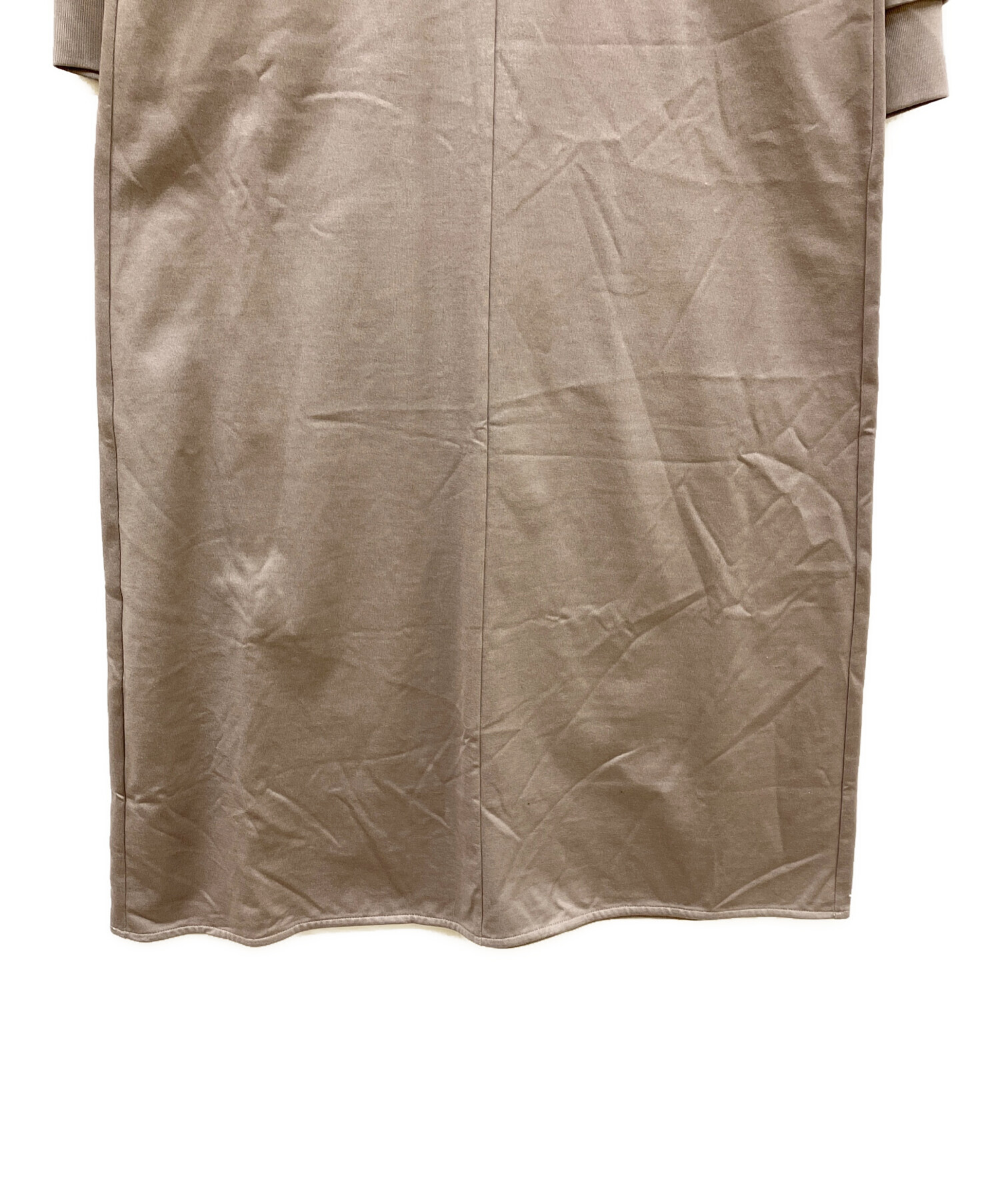 中古・古着通販】CINOH (チノ) COTTON JERSEY DRESS グレージュ サイズ