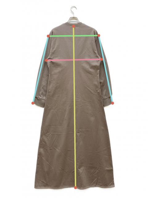 美品♪23AW チノ CINOH ジャージドレス コットンワンピース 中古・古着通販】CINOH (チノ) COTTON JERSEY DRESS グレージュ サイズ